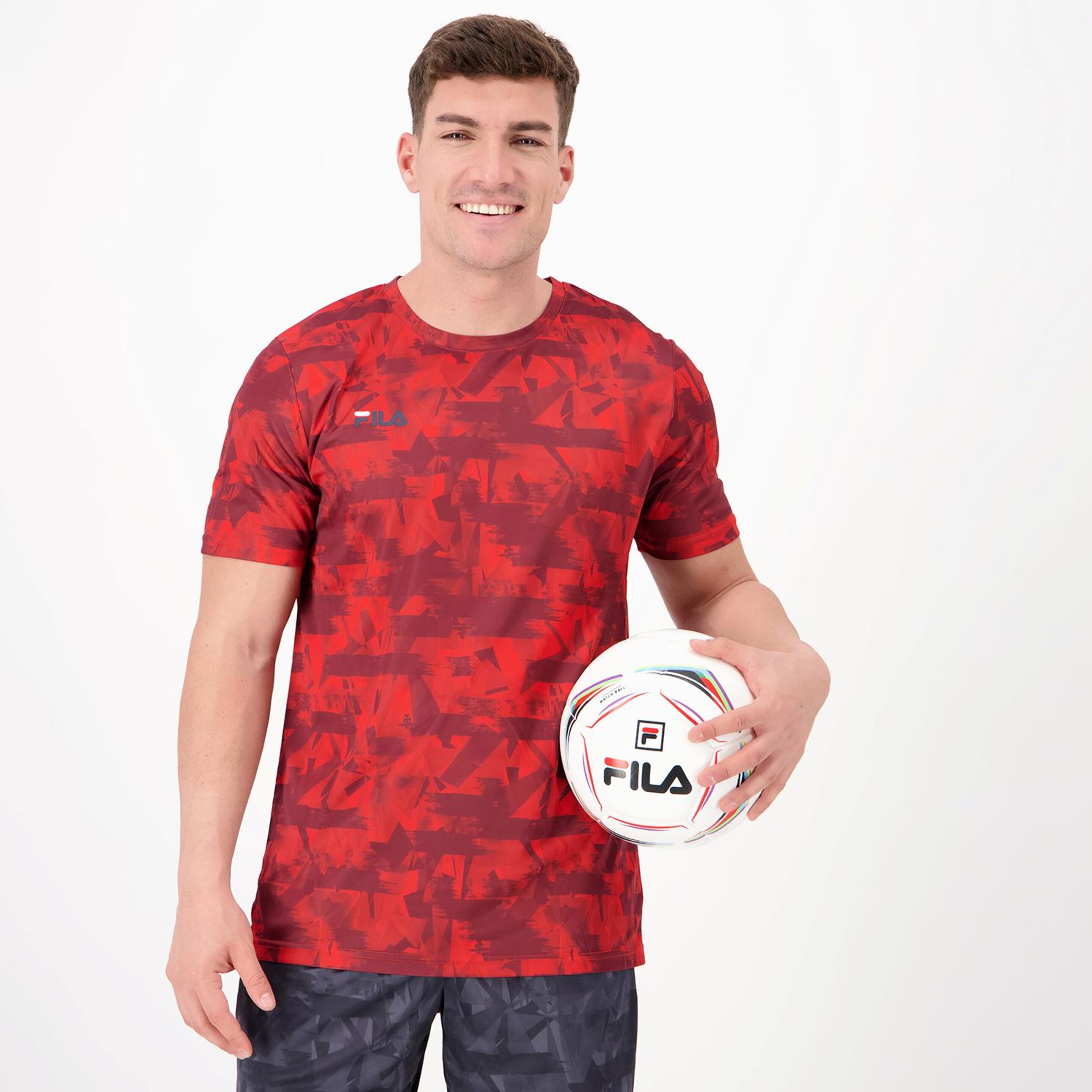 Fila Performance - rojo - T-shirt Futebol Homem