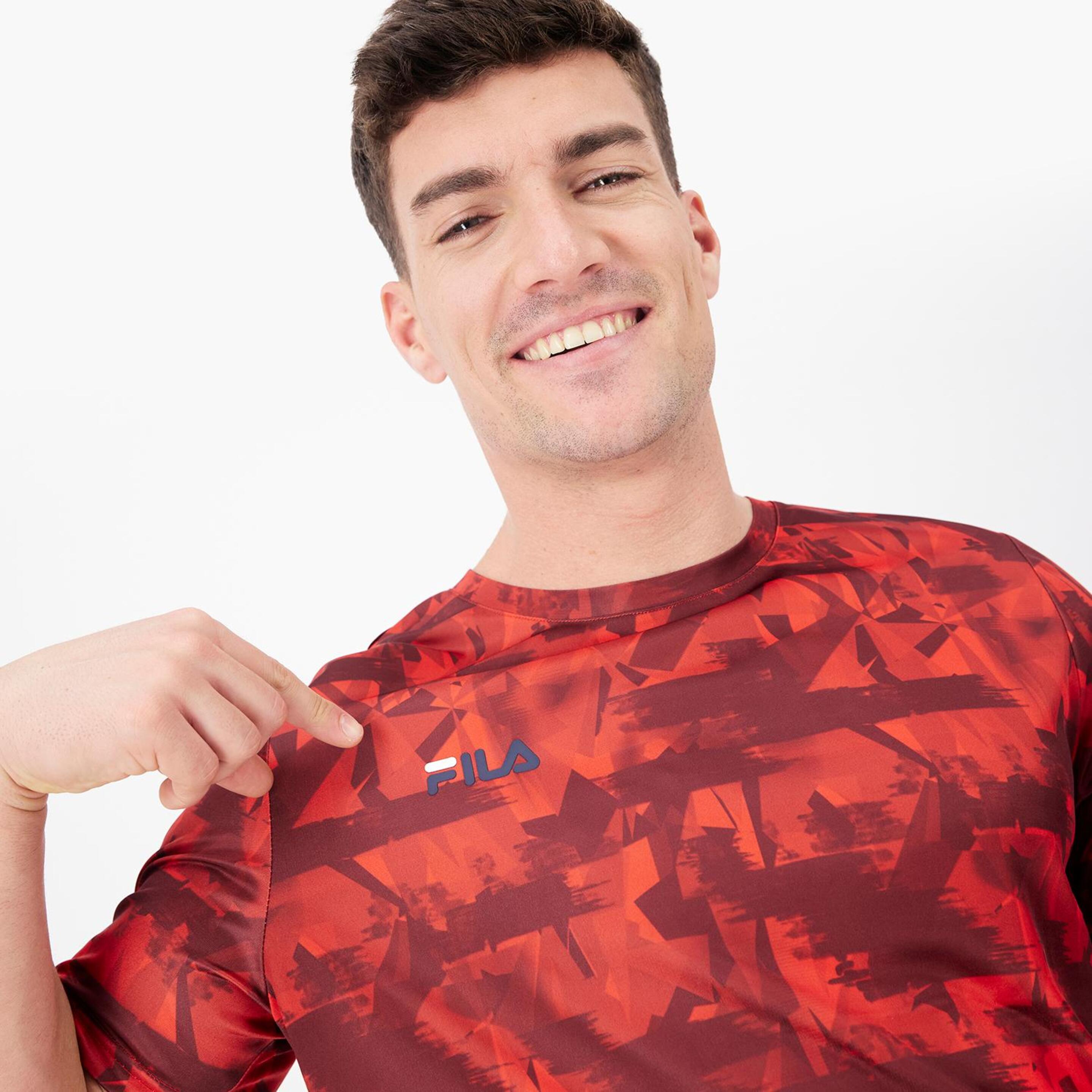 Fila Performance - Rojo - Camiseta Fútbol Hombre