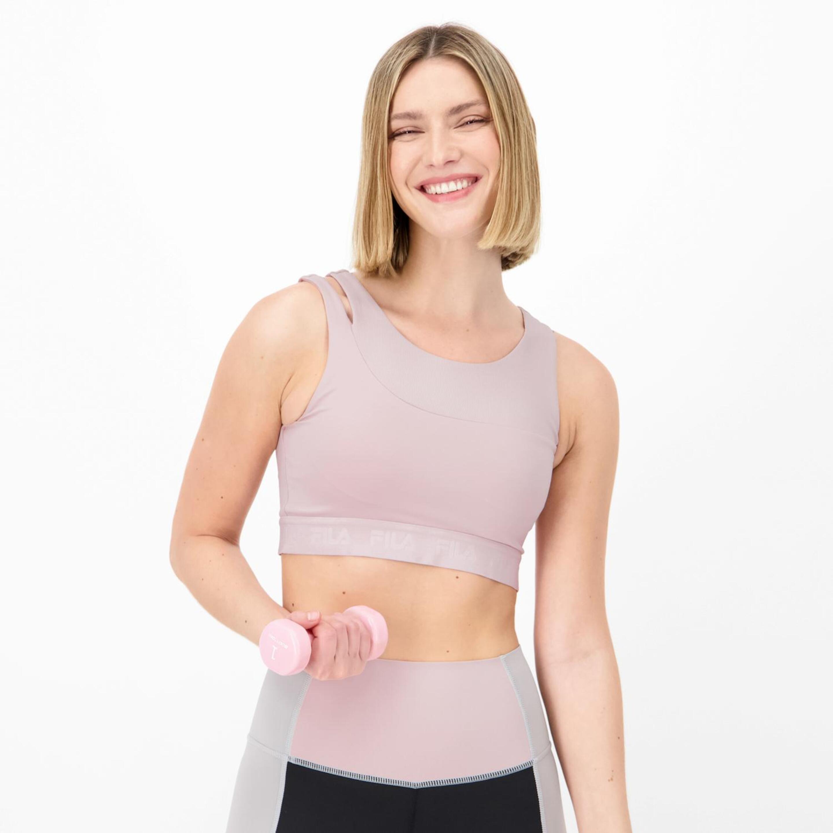 Top Fila - rosa - Top Fitness Mujer