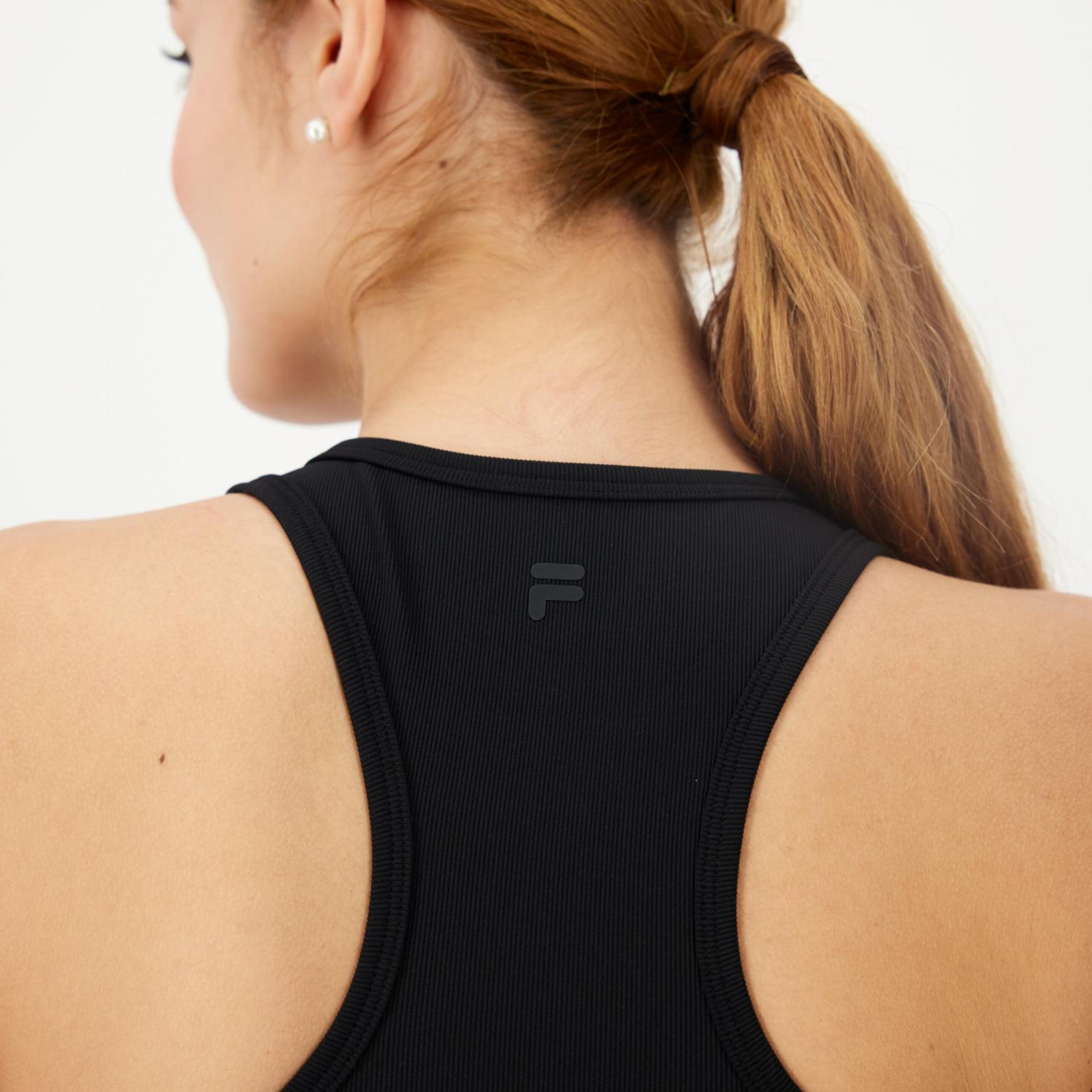 Camiseta Fila - Negro - Camiseta Fitness Mujer  | Sprinter