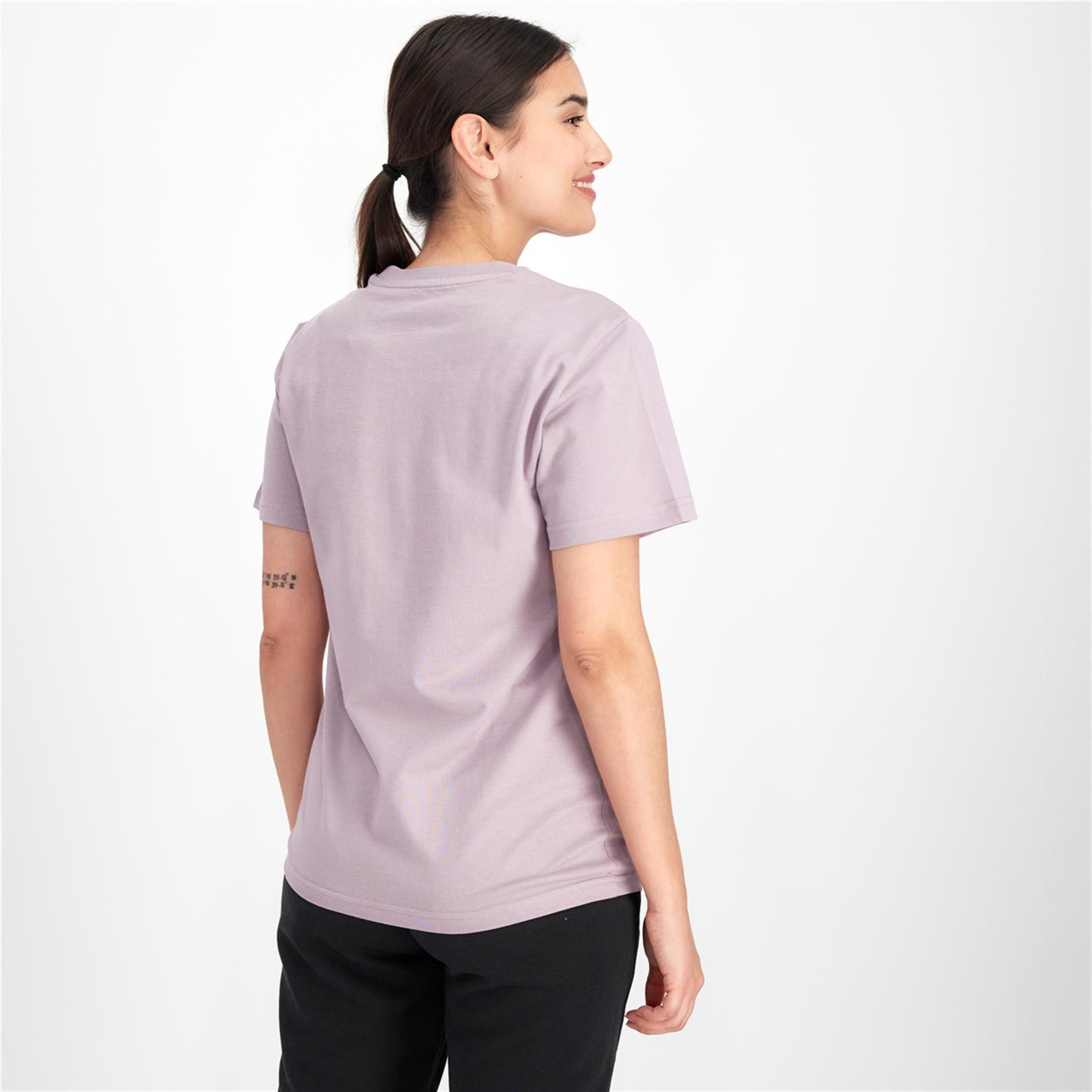 adidas 3 Stripes Mauve - Morado - Camiseta Mujer  | Sprinter
