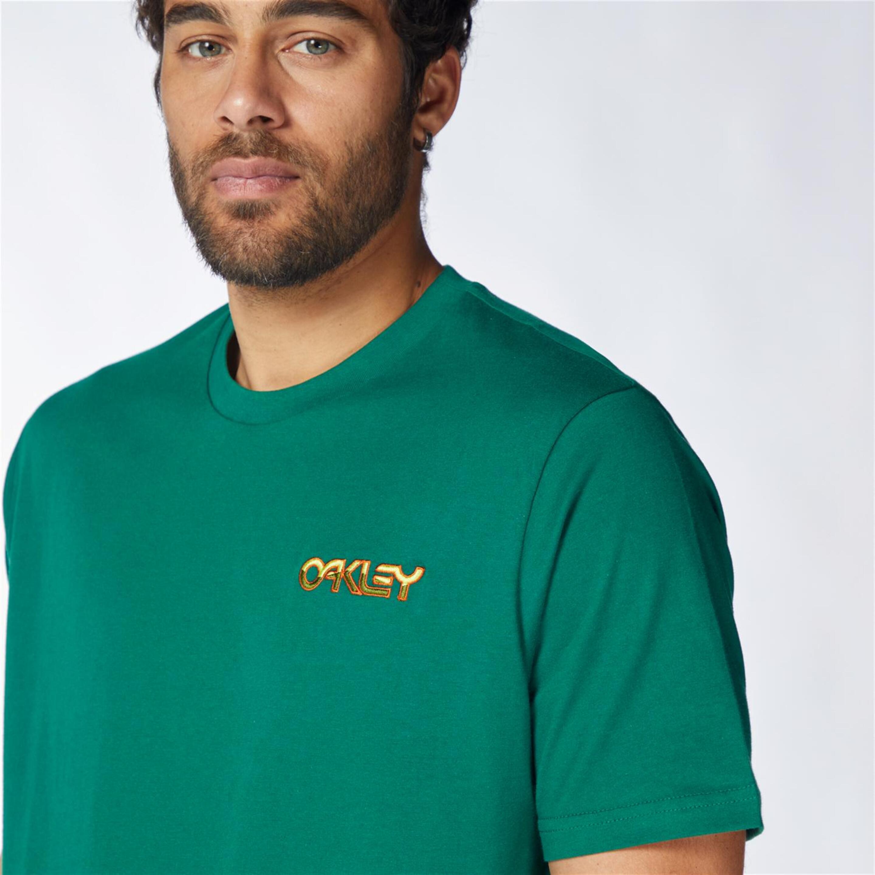 Oakley Dipped B1B - Verde - Camiseta Montaña Hombre