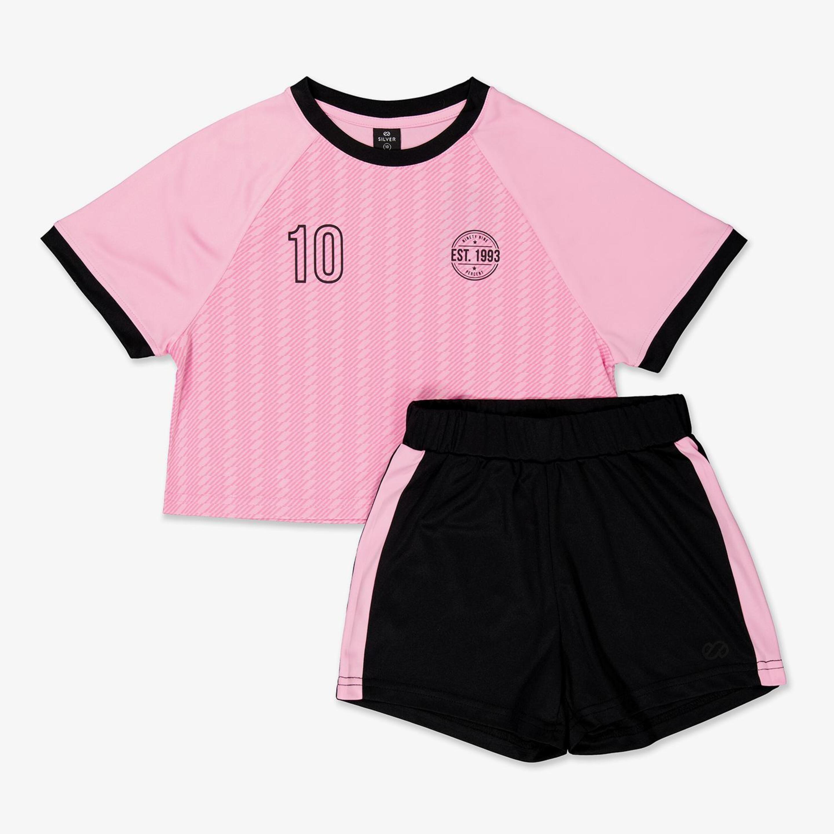 Silver Futbolera - rosa - Conjunto Rapariga