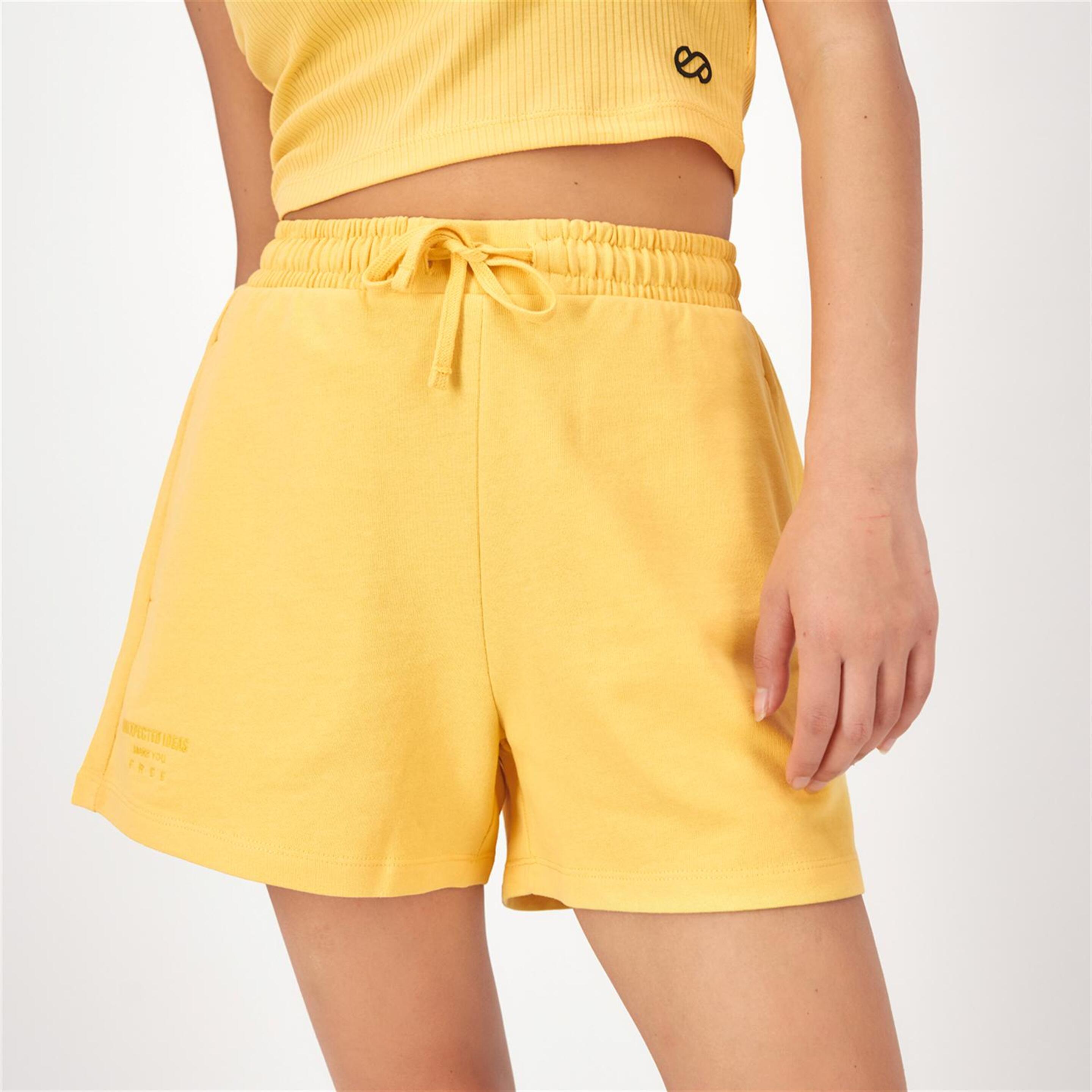 Silver Minimal - Amarillo - Pantalón Corto Mujer