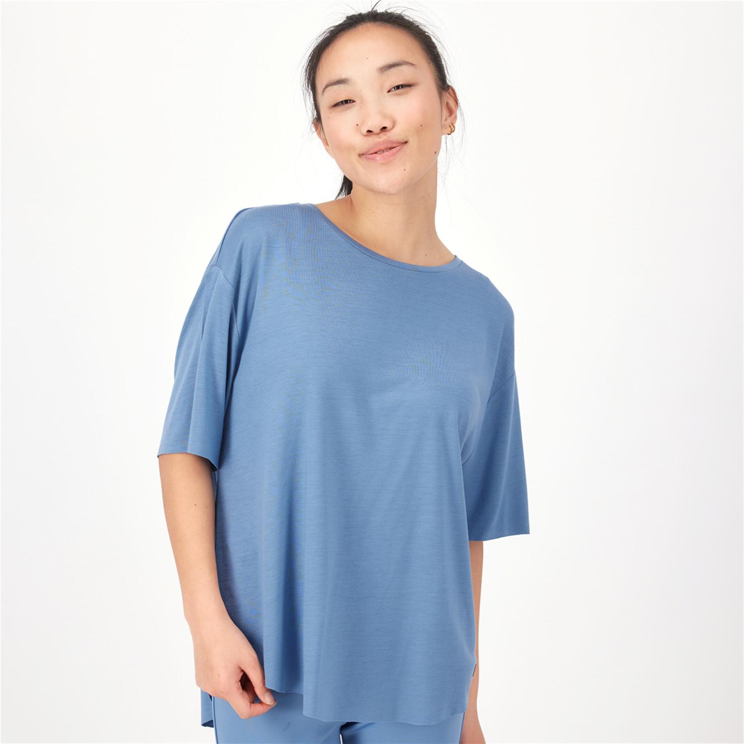 Camiseta Silver - azul - Camiseta Oversize Mujer