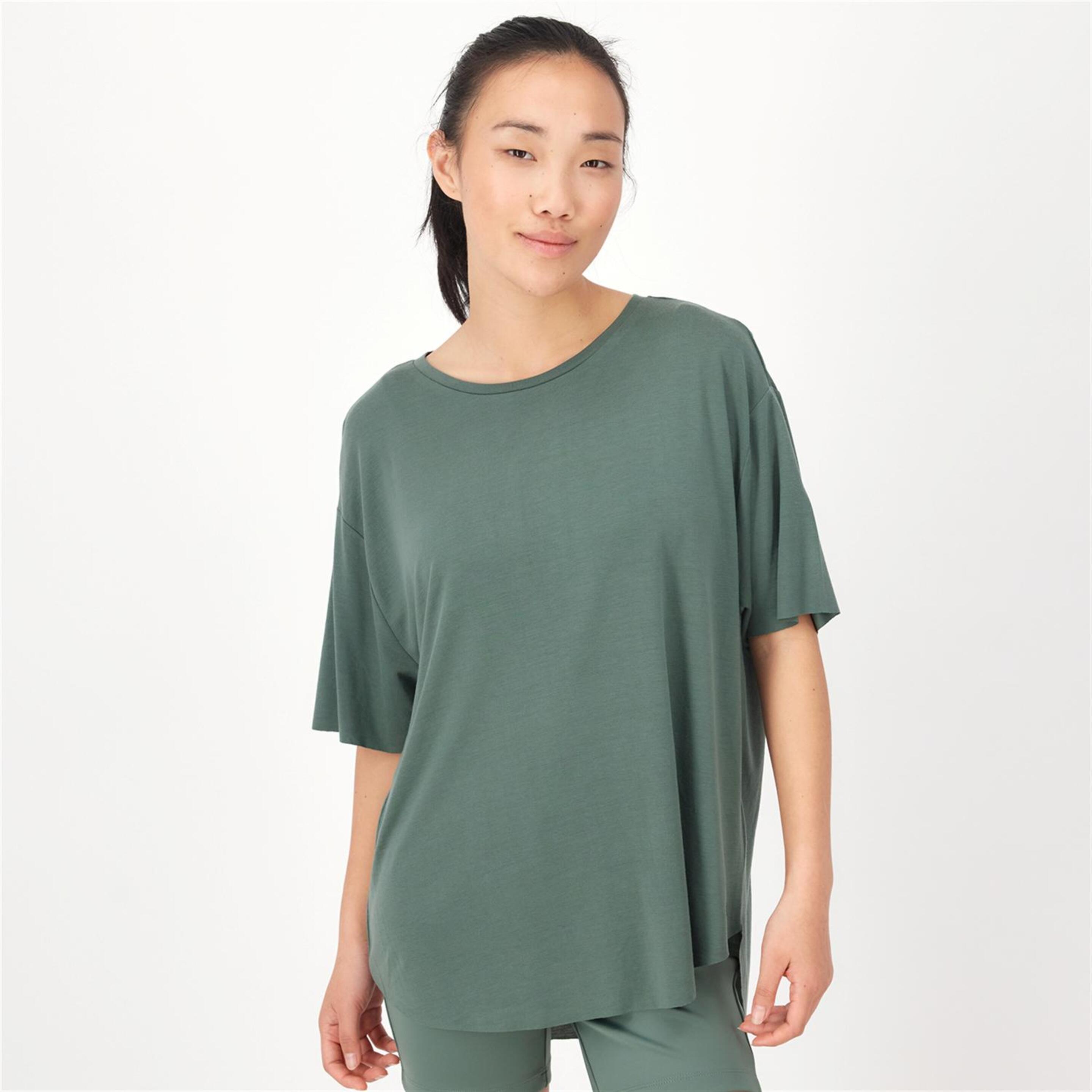 Silver Minimal - verde - T-shirt Oversize Mulher