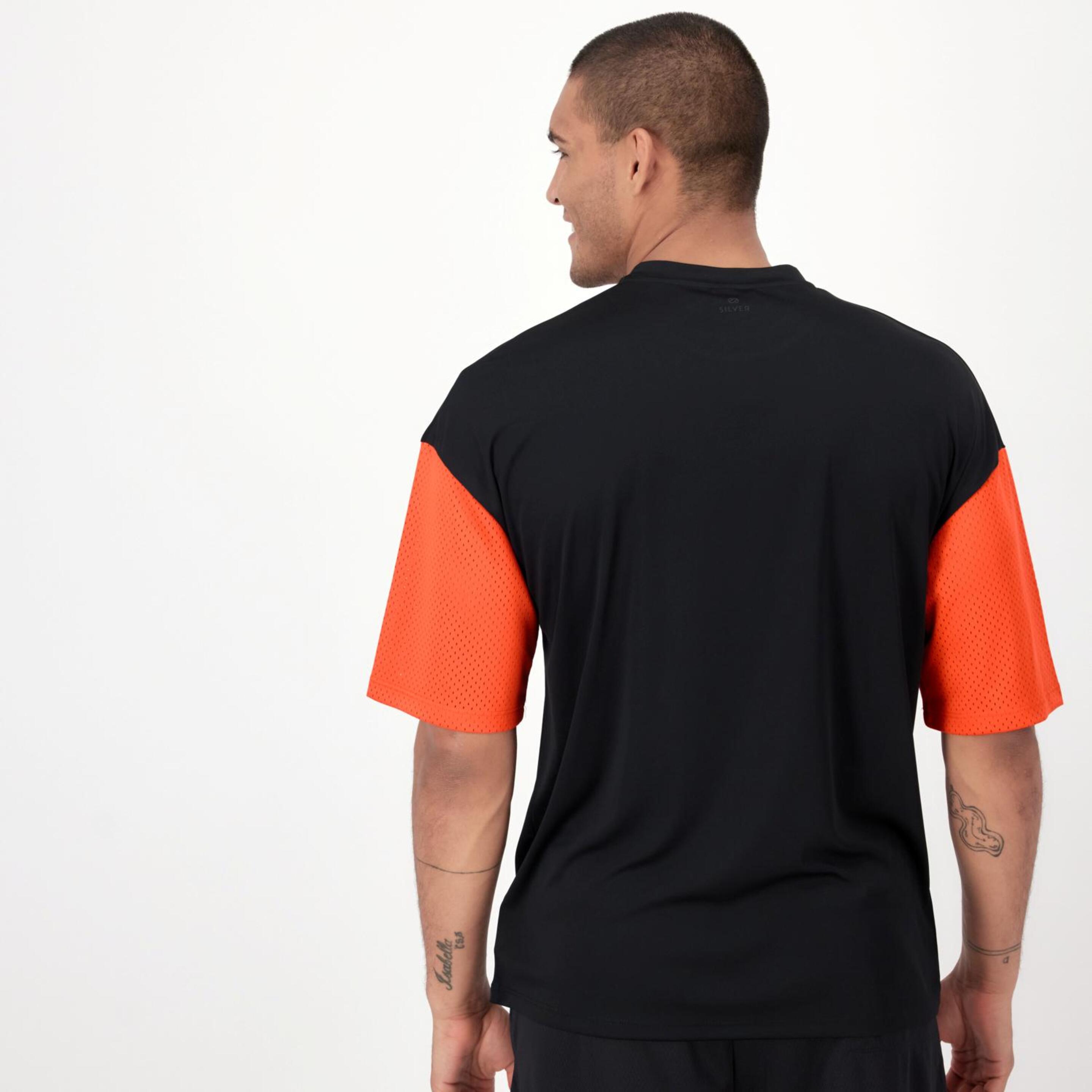 Silver Unl. Overtime - Negro - Camiseta Baloncesto Hombre