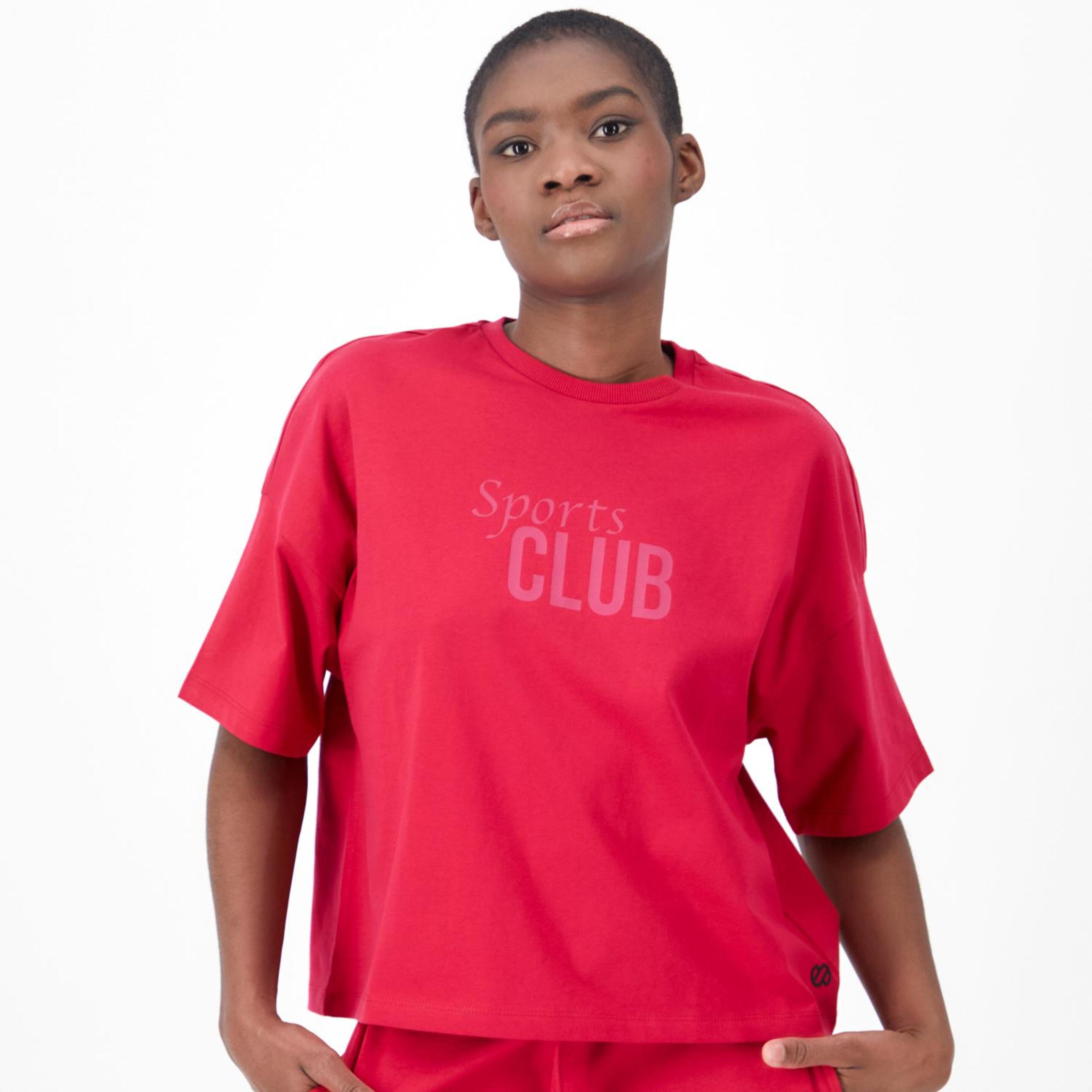 Silver Sport Club - rosa - Camiseta Boxy Mujer