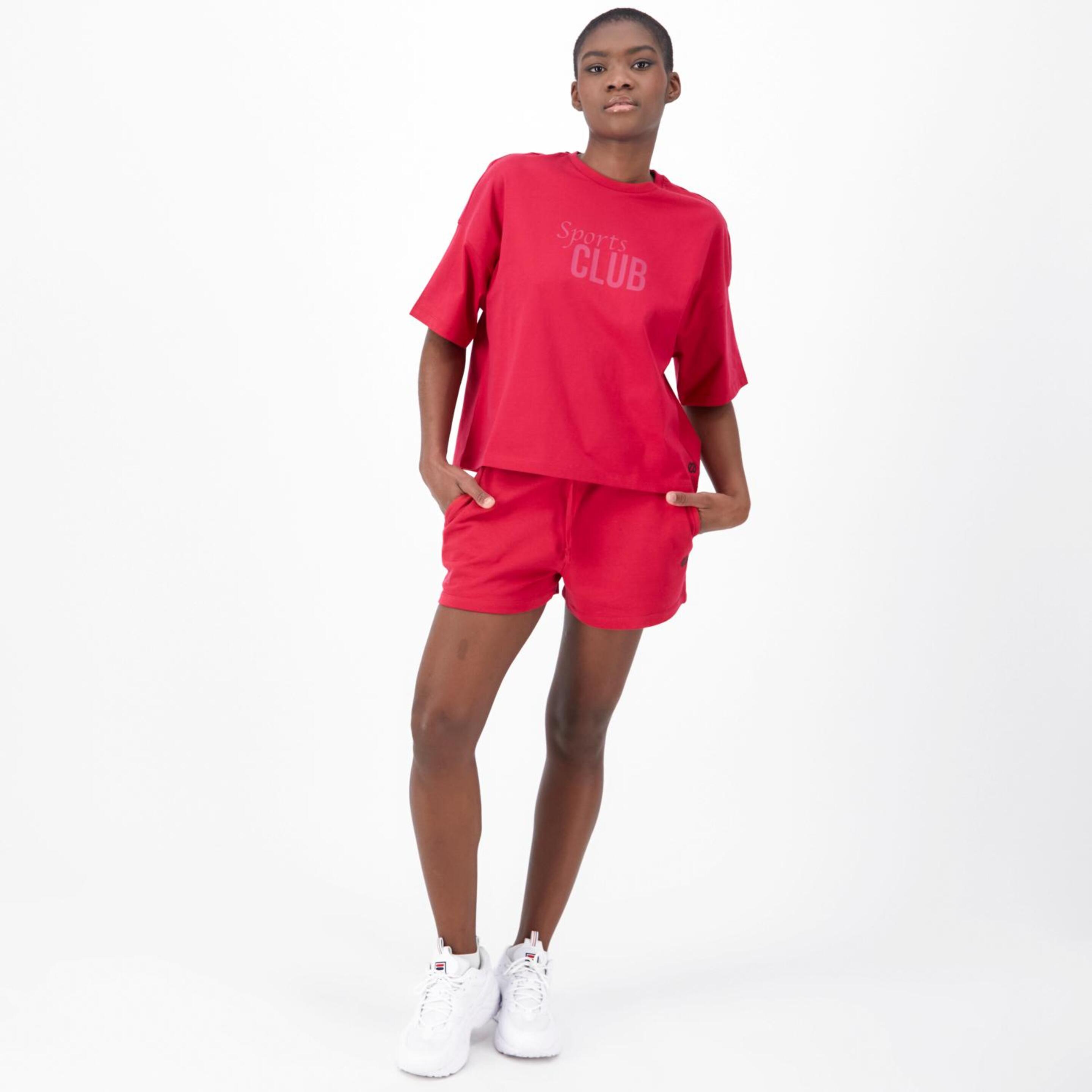 Silver Sport Club - Rosa - Camiseta Boxy Mujer