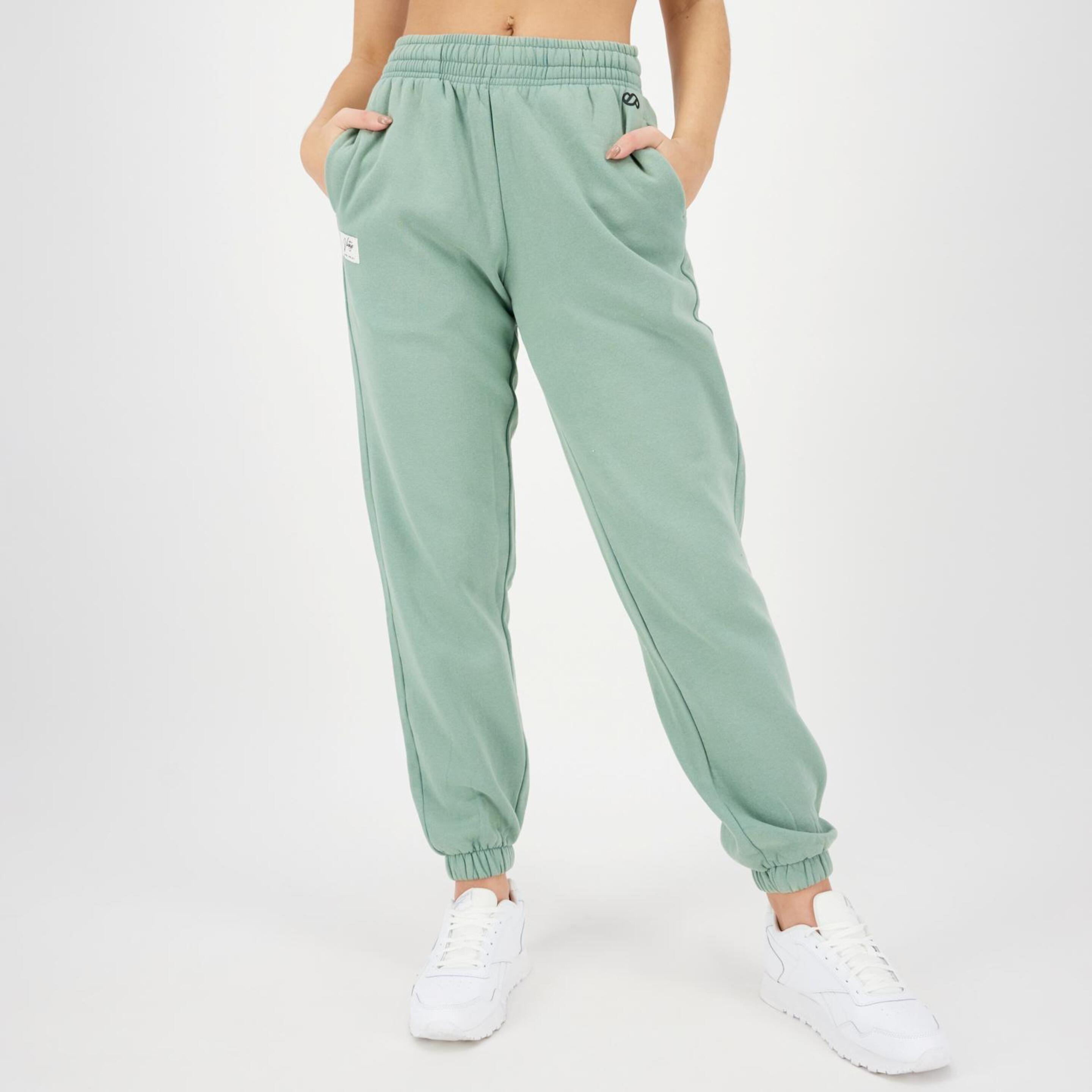 Silver Vintage - verde - Pantalón Puño Mujer
