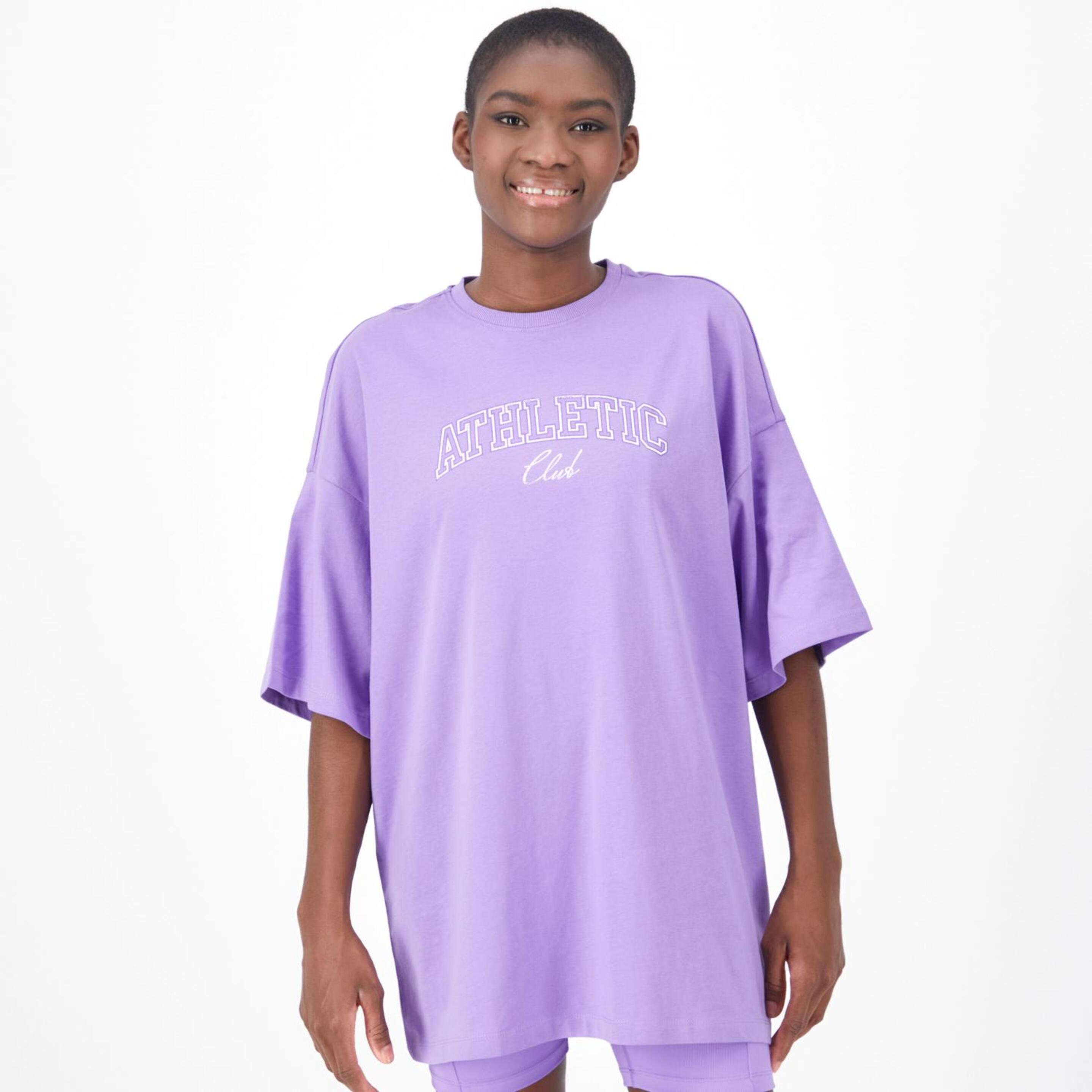 Silver Athletic - morado - T-shirt Oversize Mulher
