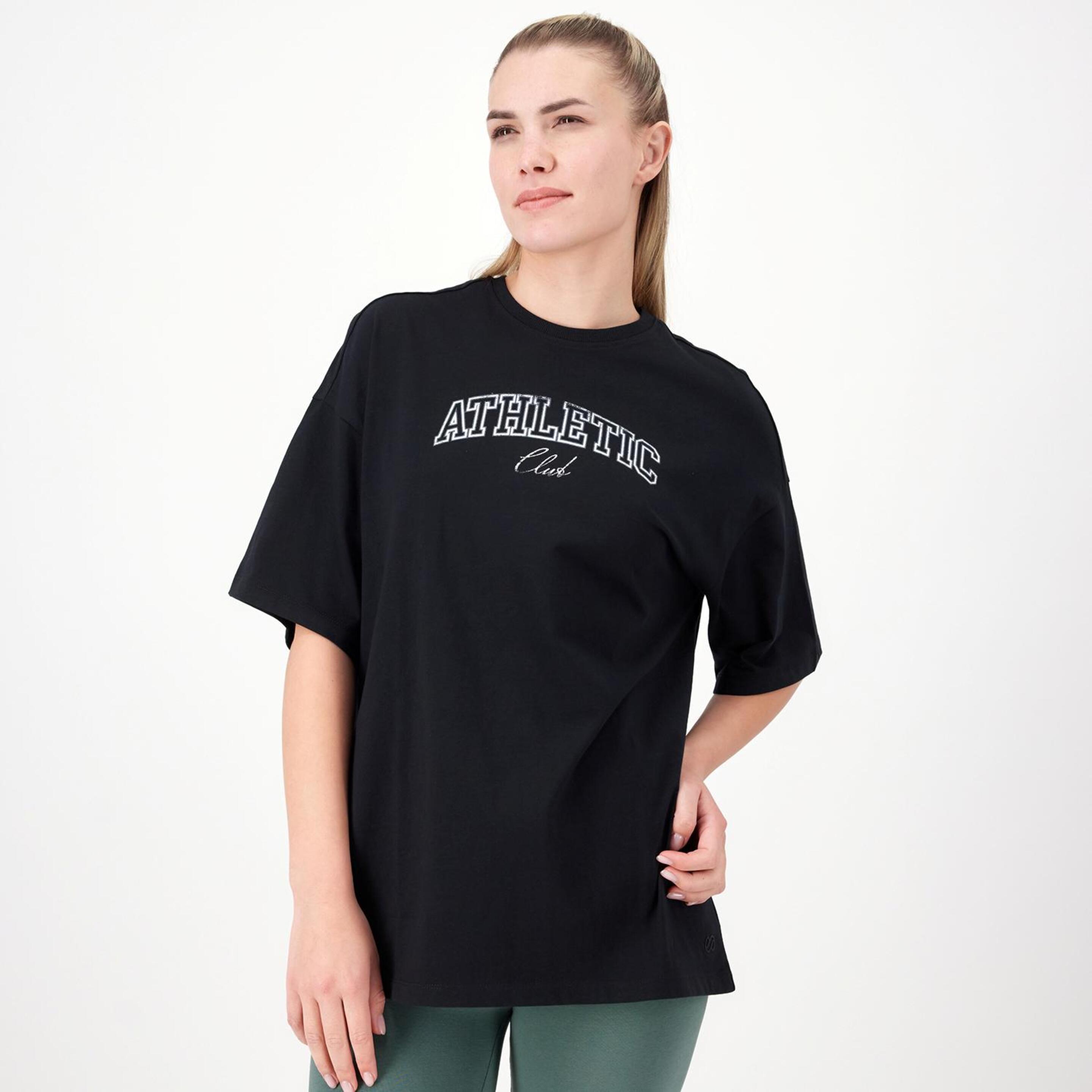 Silver Athletic - negro - T-shirt Oversize Mulher