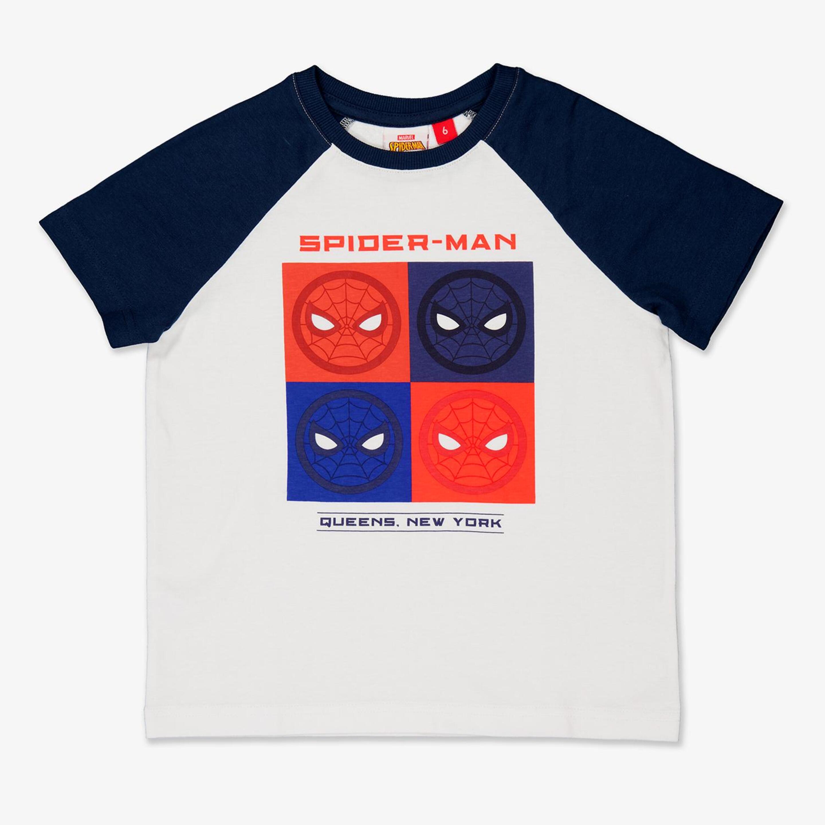 T-shirt Spiderman - Branco - T-shirt Menino Marvel | Sport Zone