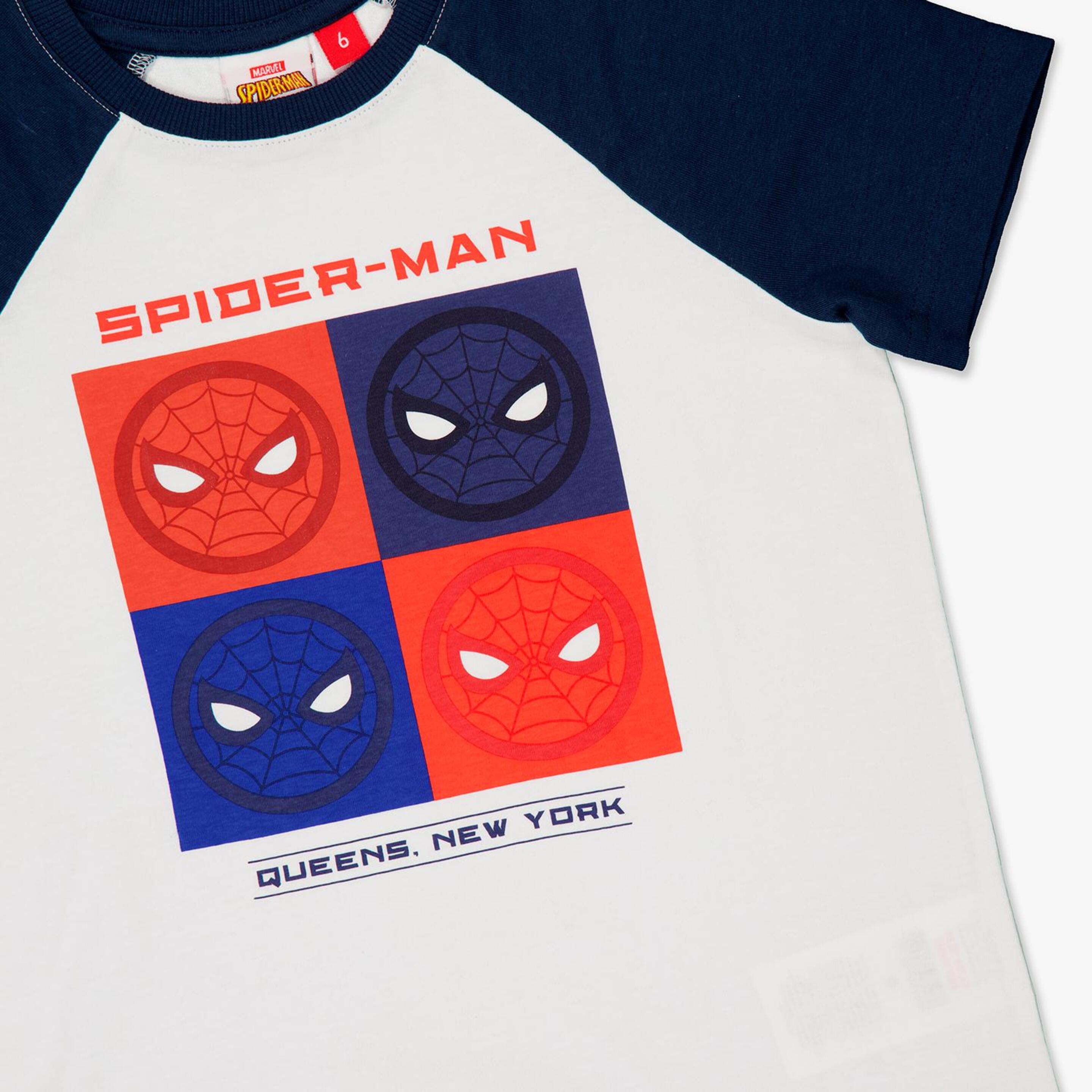 T-shirt Spiderman - Branco - T-shirt Menino Marvel | Sport Zone