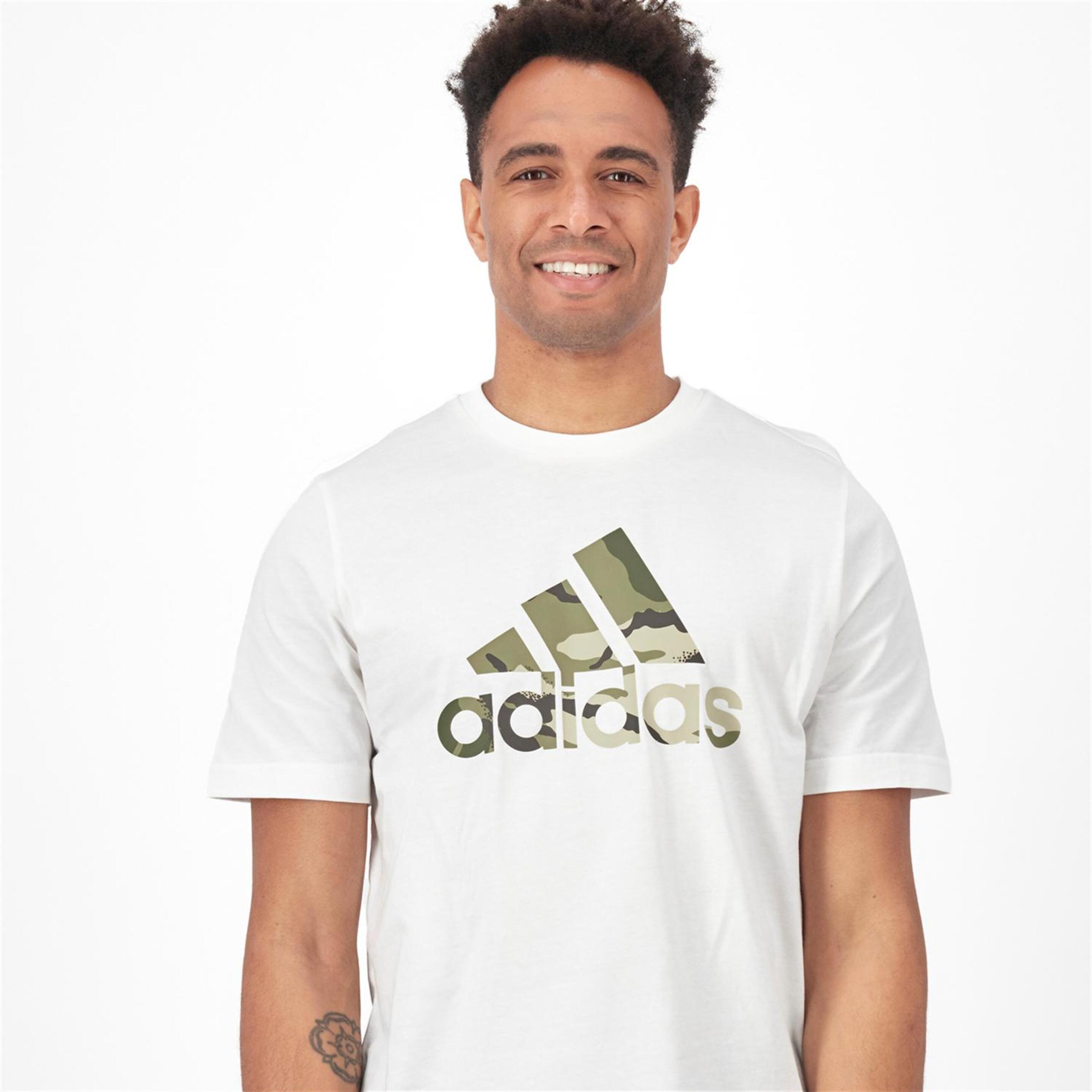 T-shirt adidas - blanco - T-shirt Homem