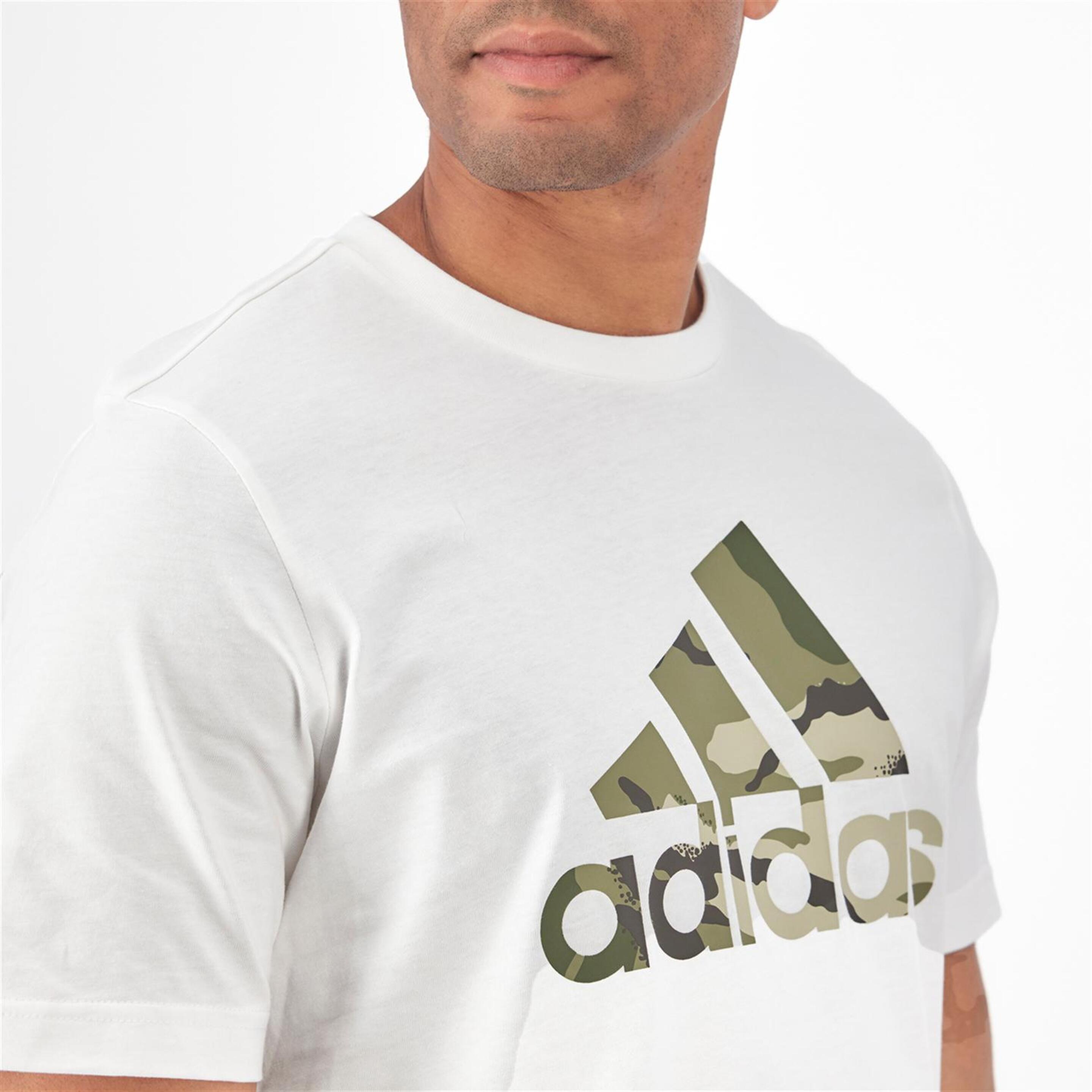 Camiseta adidas - Blanco - Camiseta Hombre  | Sprinter