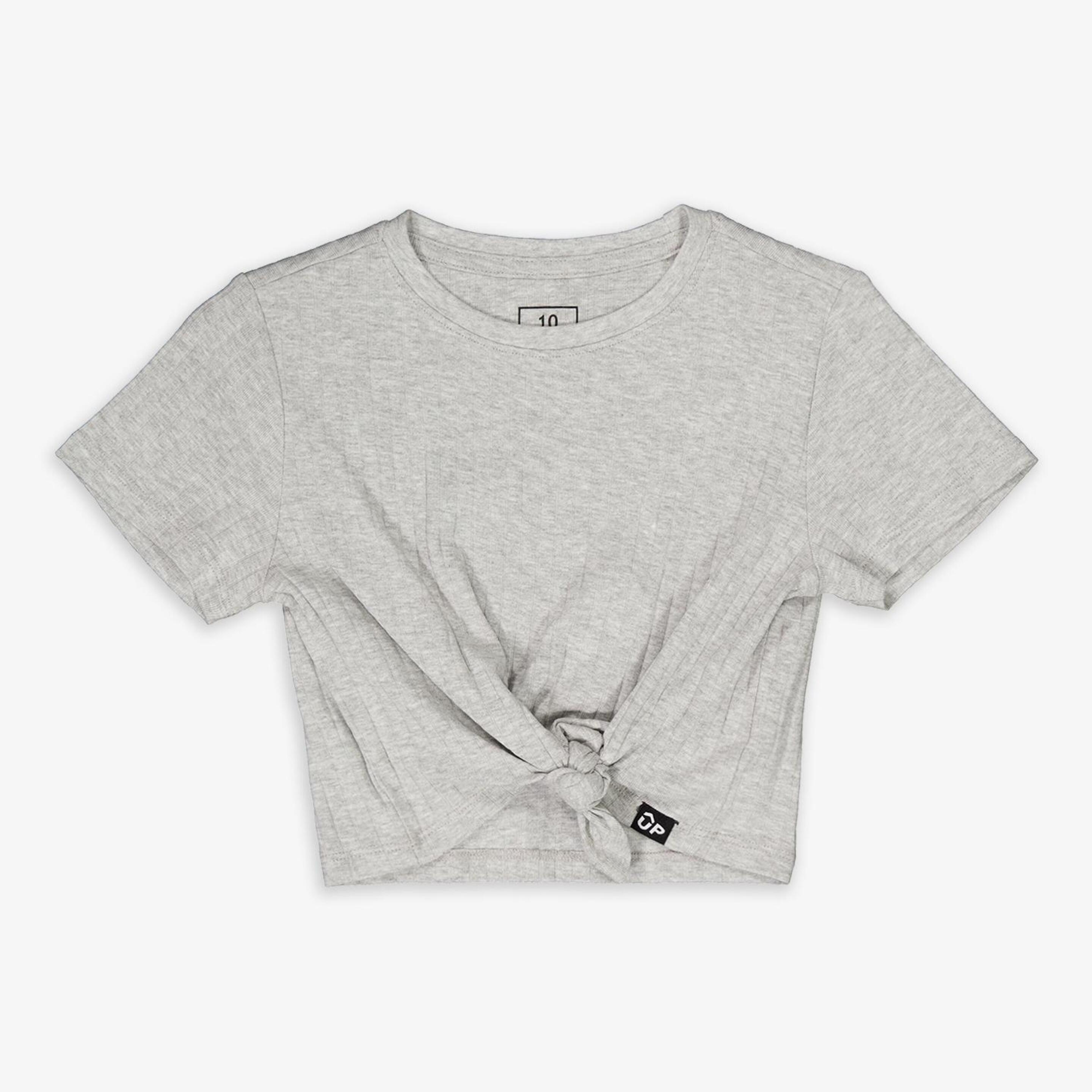 Camiseta Up - gris - Camiseta Nudo Niña