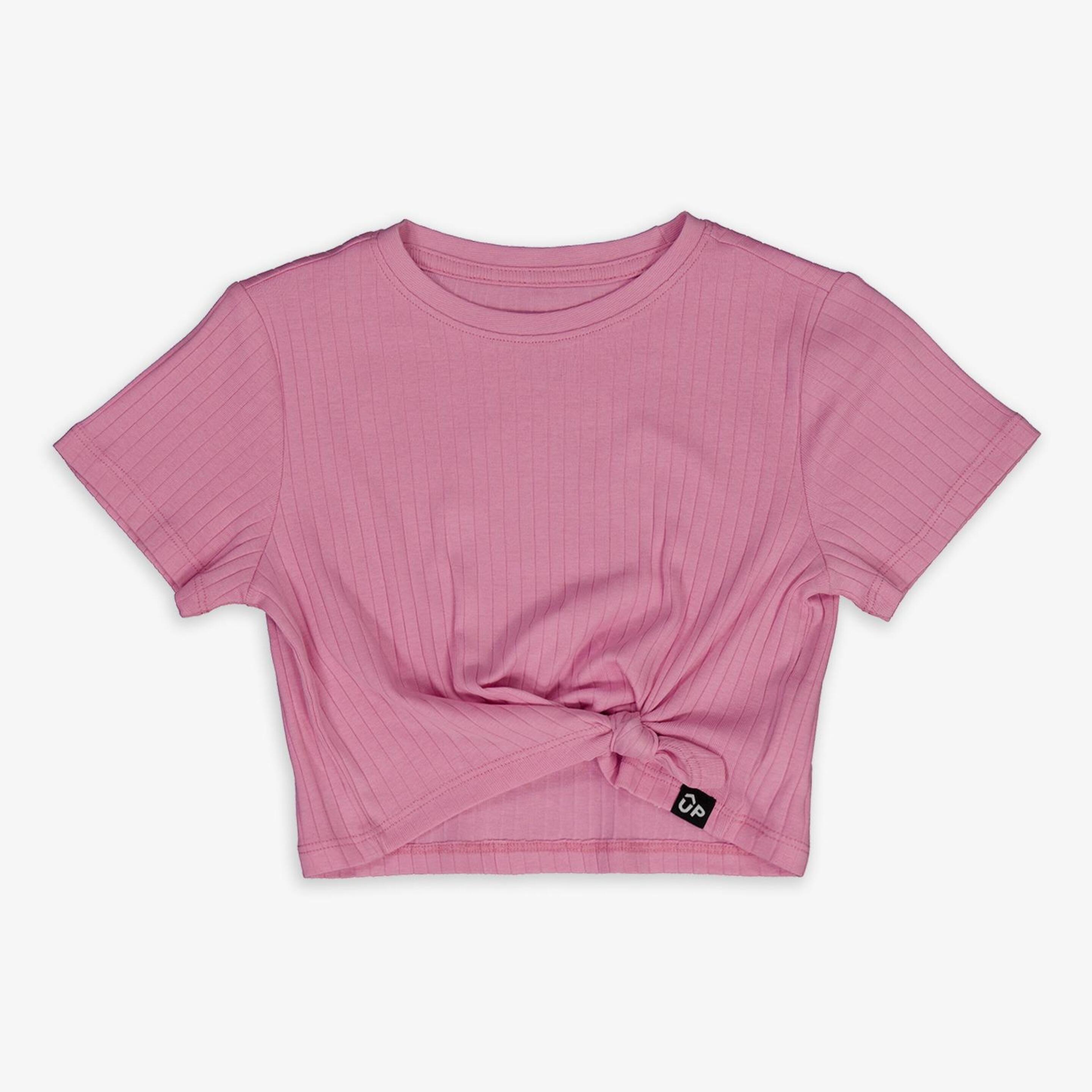 Camiseta Up - rosa - Camiseta Nudo Niña