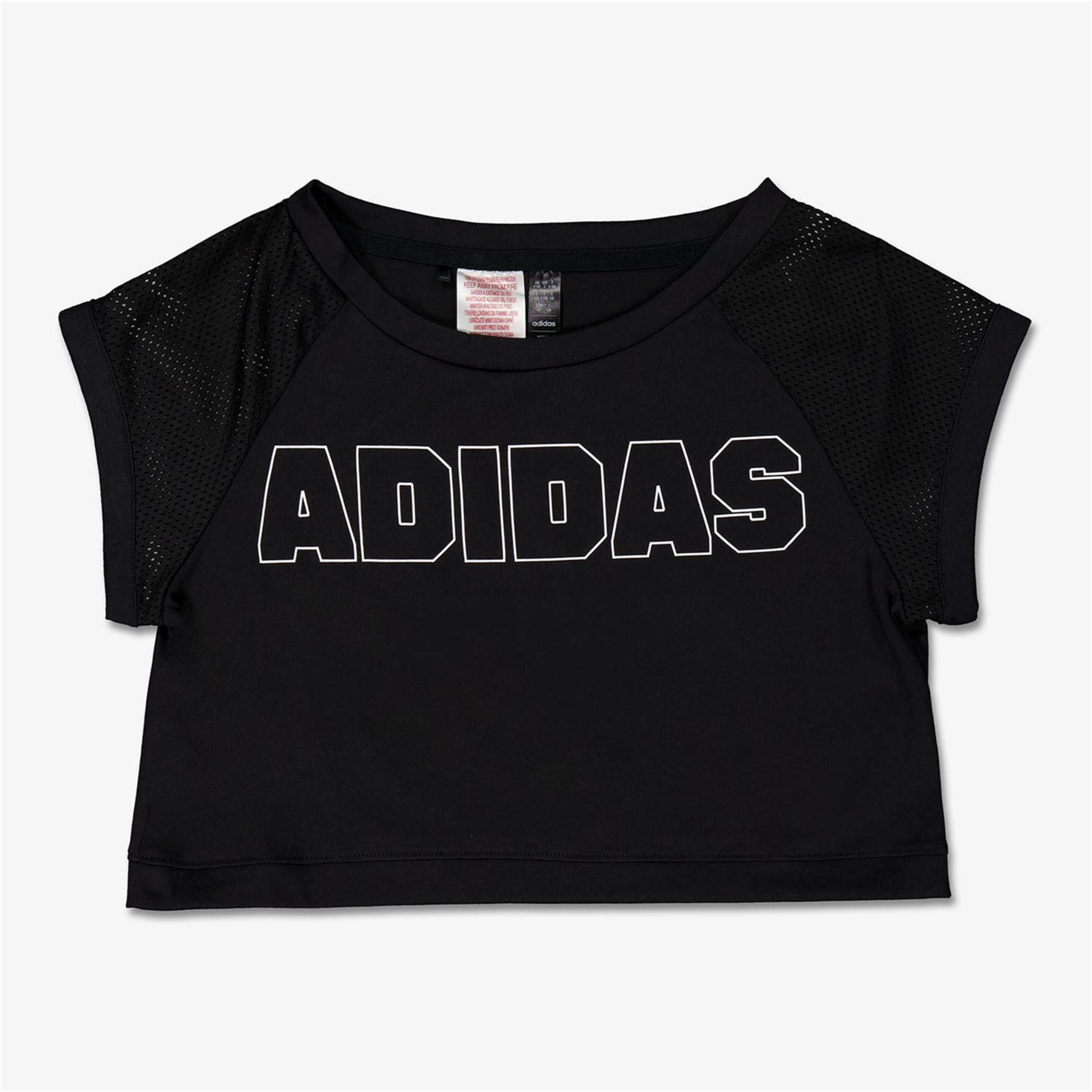 Top adidas - negro - Camiseta Crop Top Niña