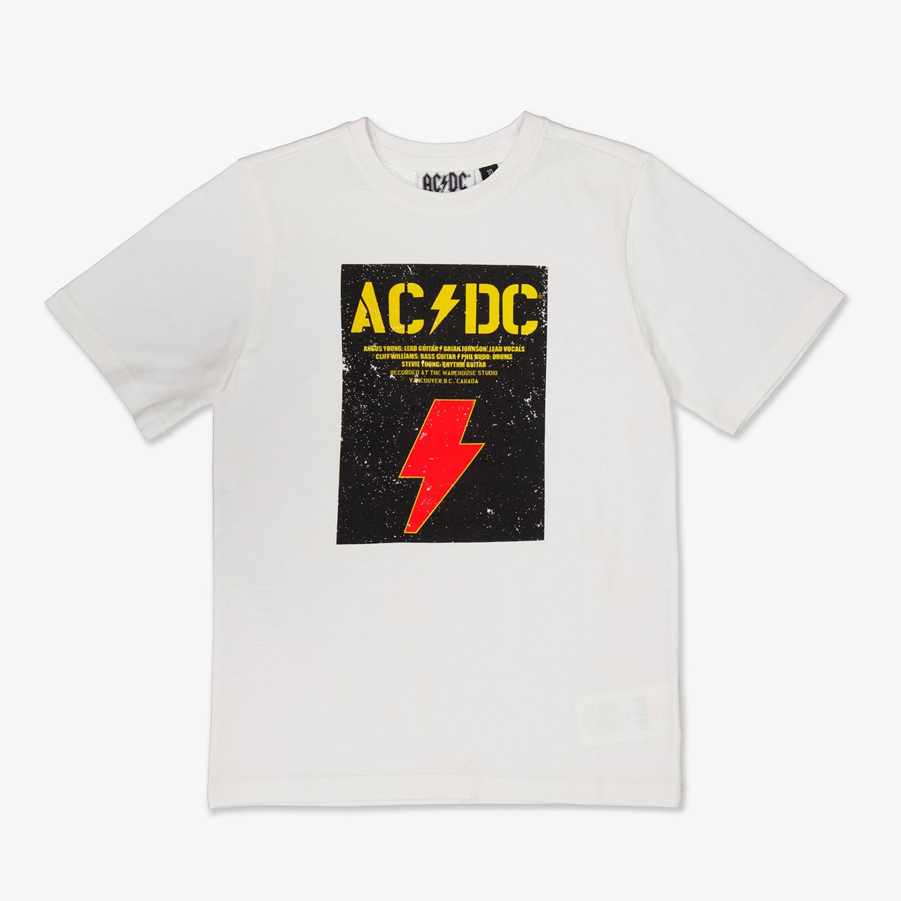 Camiseta Ac/dc - blanco - Camiseta Niño