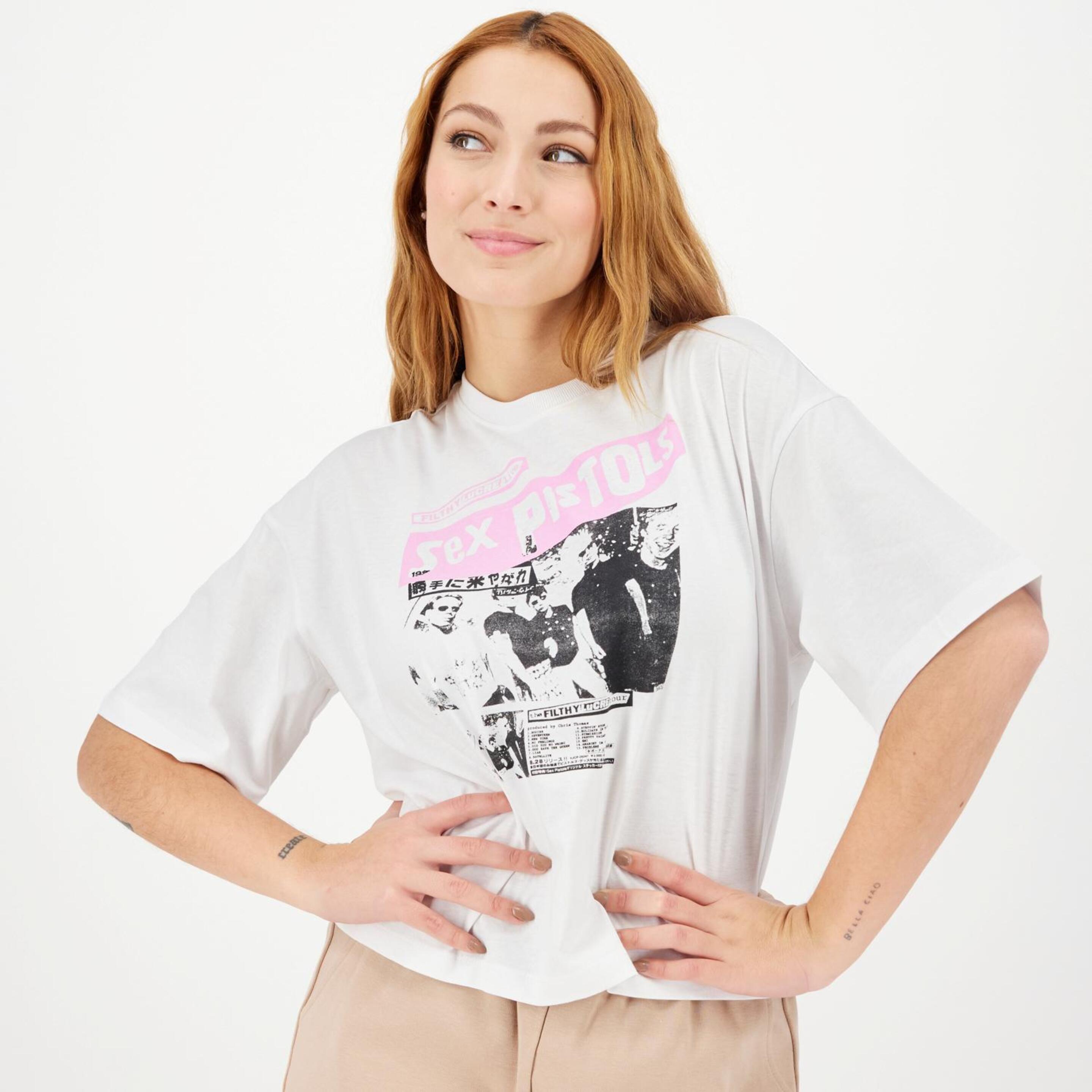 Camiseta Sex Pistols - blanco - Camiseta Mujer