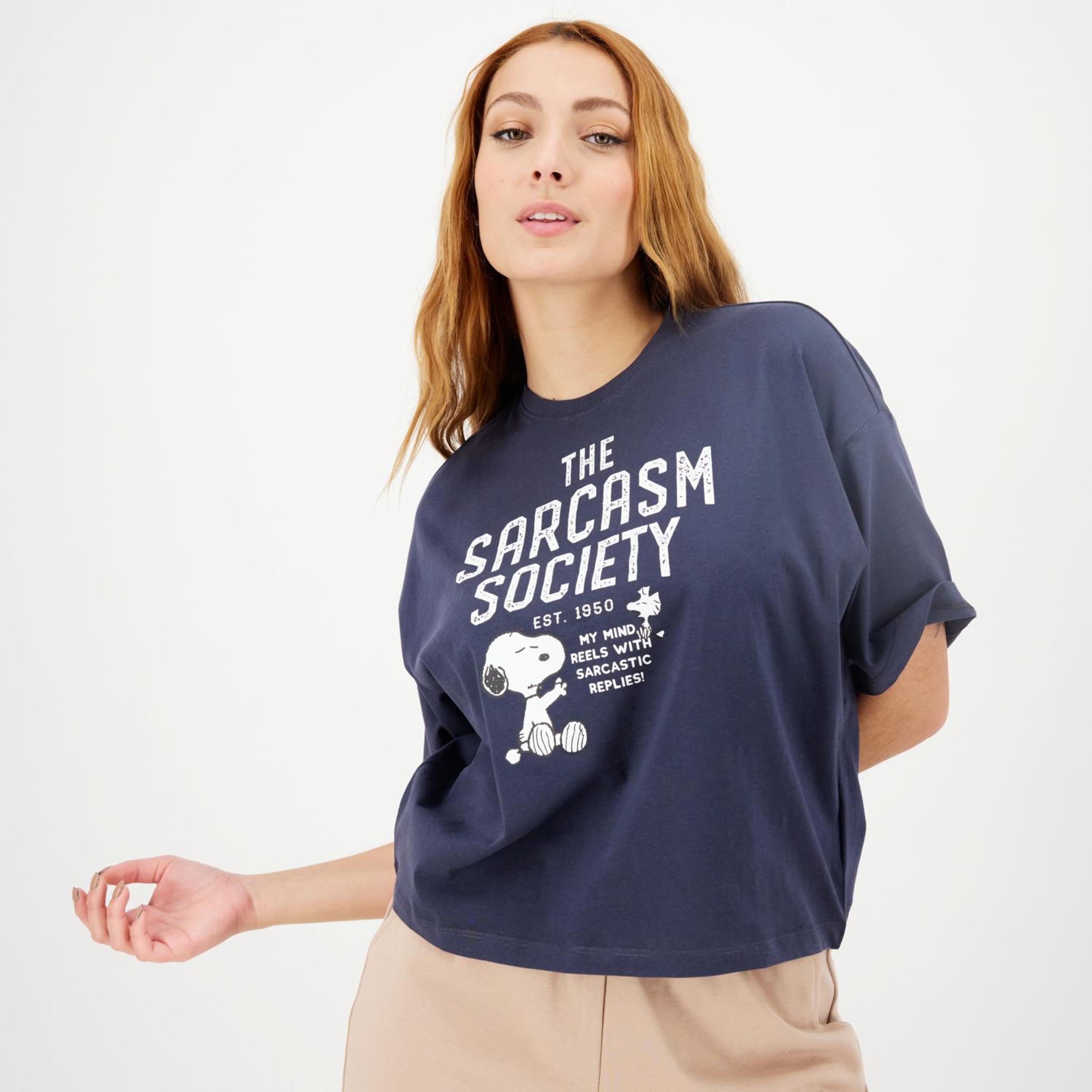 Camiseta Snoopy - gris - Camiseta Mujer Peanuts