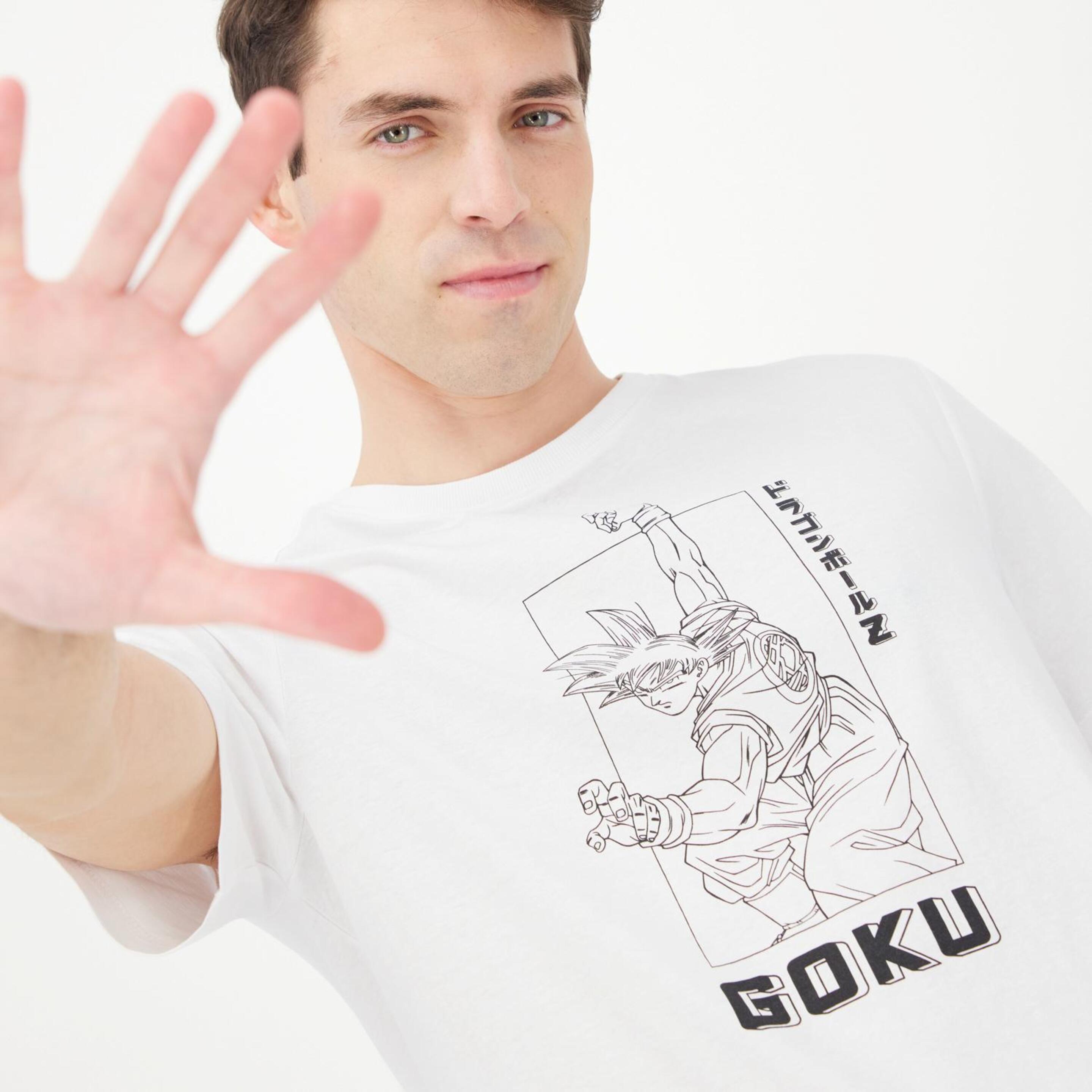 Camiseta Goku - Blanco - Camiseta Hombre Dragon Ball