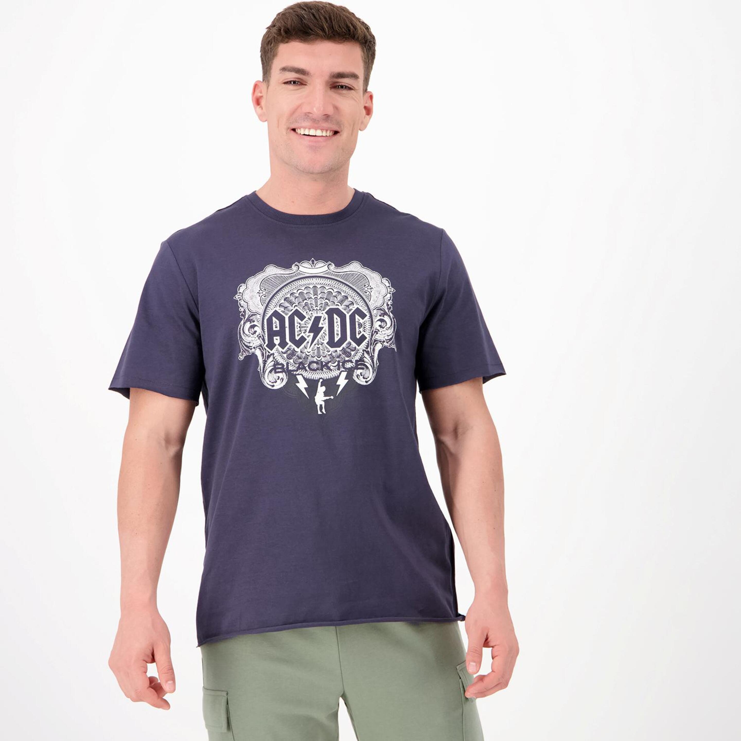 Camiseta Ac/dc - gris - Camiseta Hombre