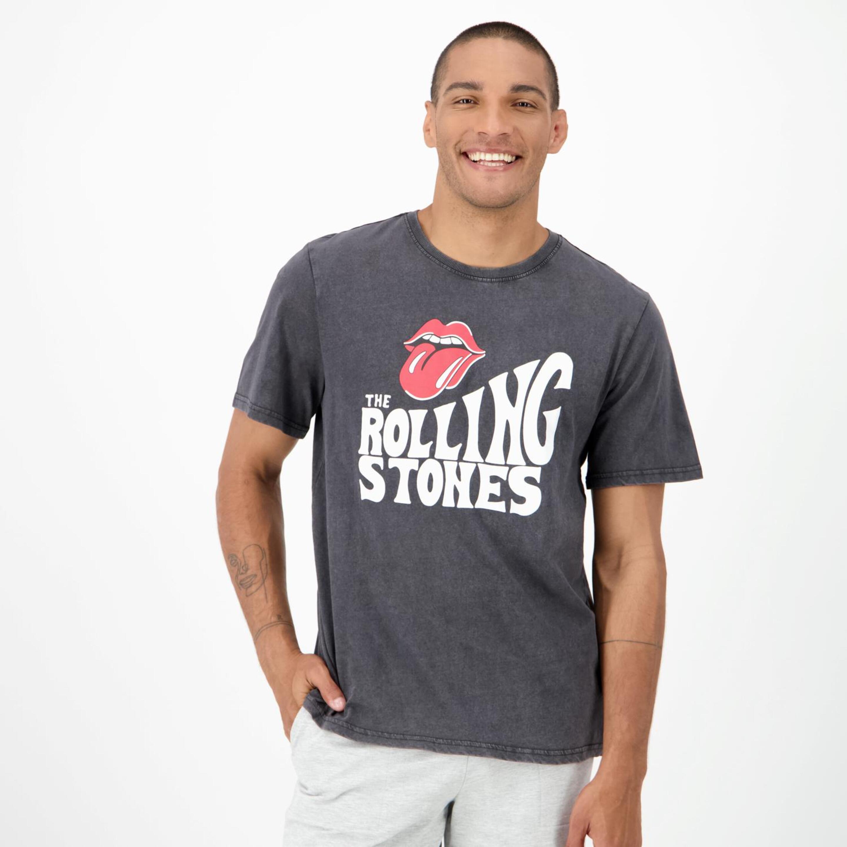 Camiseta Rolling Stones - Antracita - Camiseta Hombre