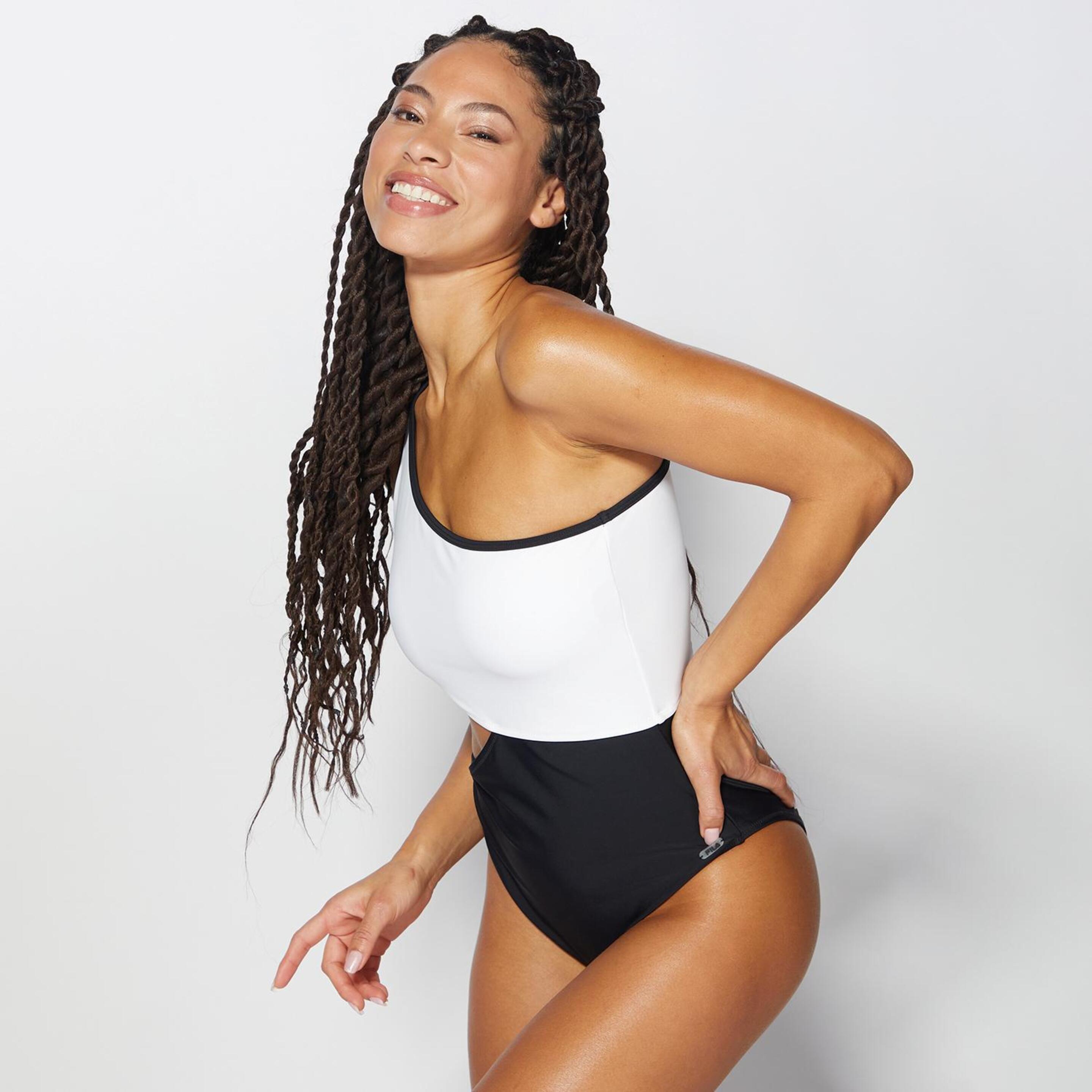 Trikini Fila - Negro - Bañador Asimétrico Mujer