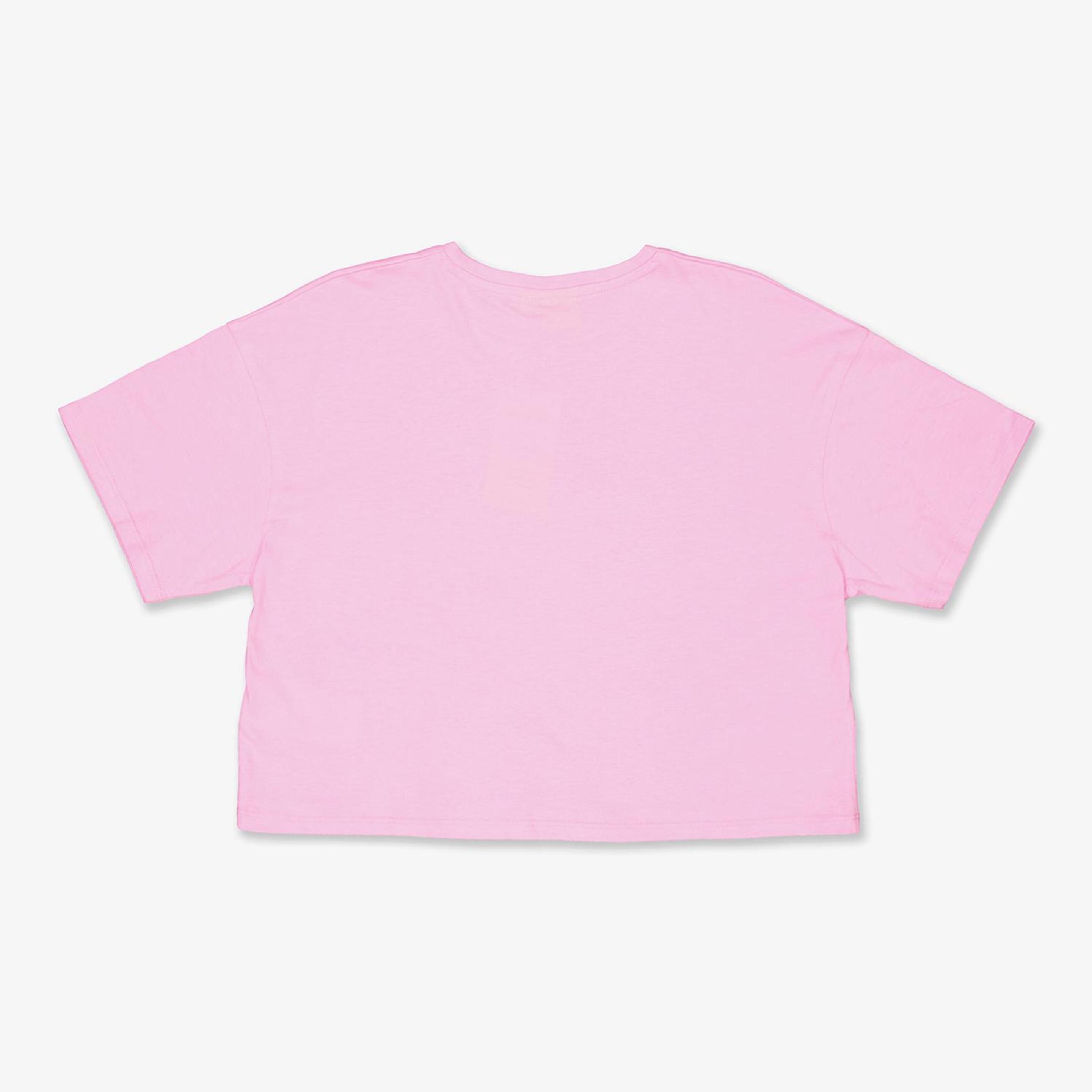 Camiseta Snoopy - Rosa - Camiseta Crop Niña Peanuts
