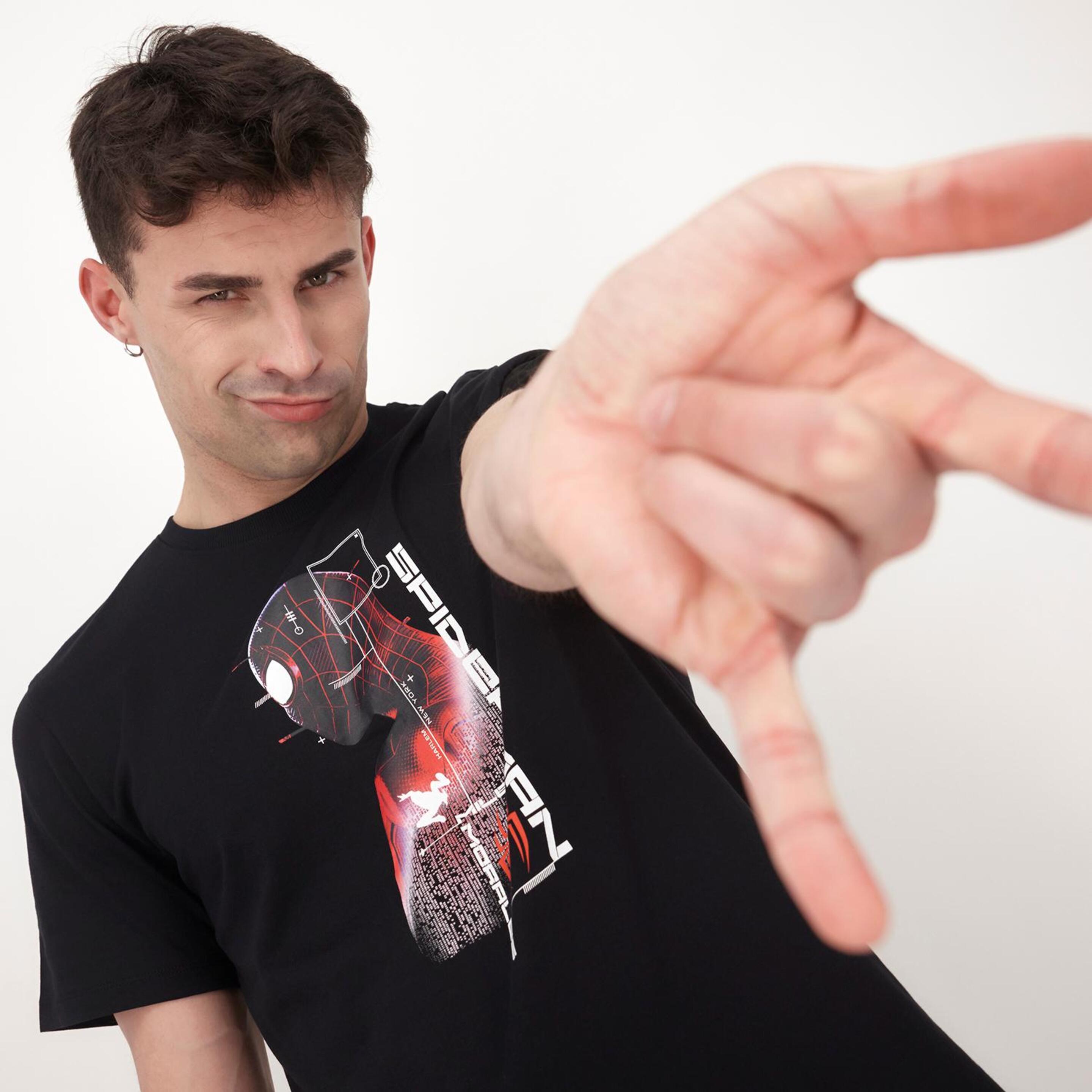 Camiseta Spiderman - Negro - Camiseta Hombre Marvel