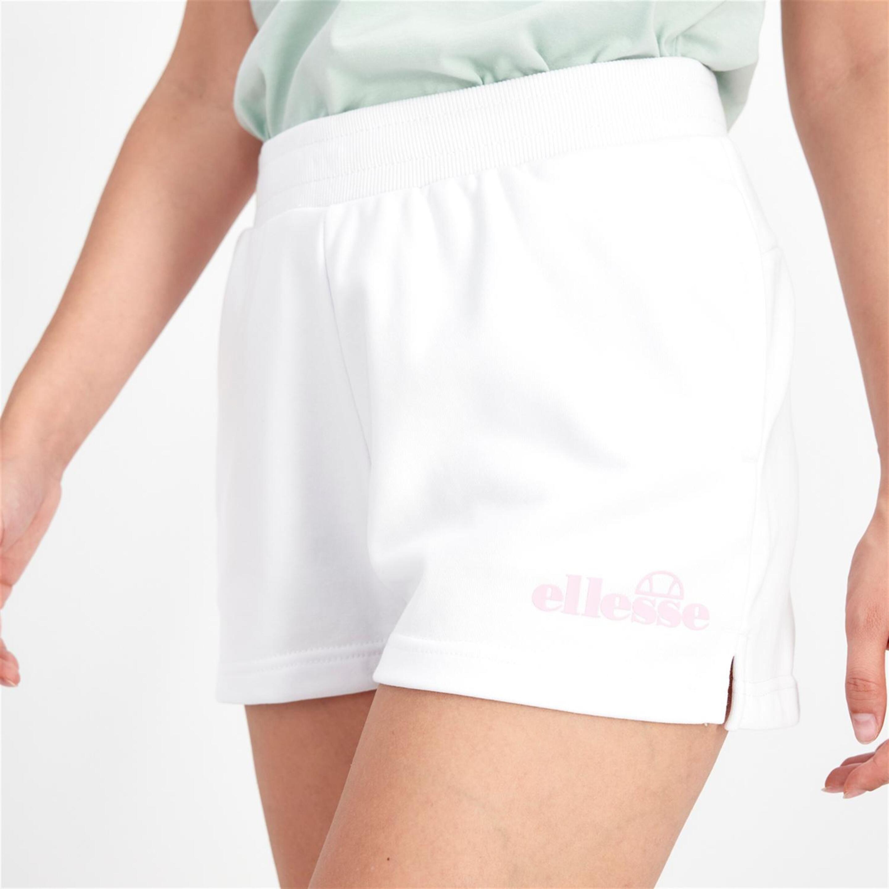Ellesse Small Logo - blanco - Pantalón Corto Chándal Mujer