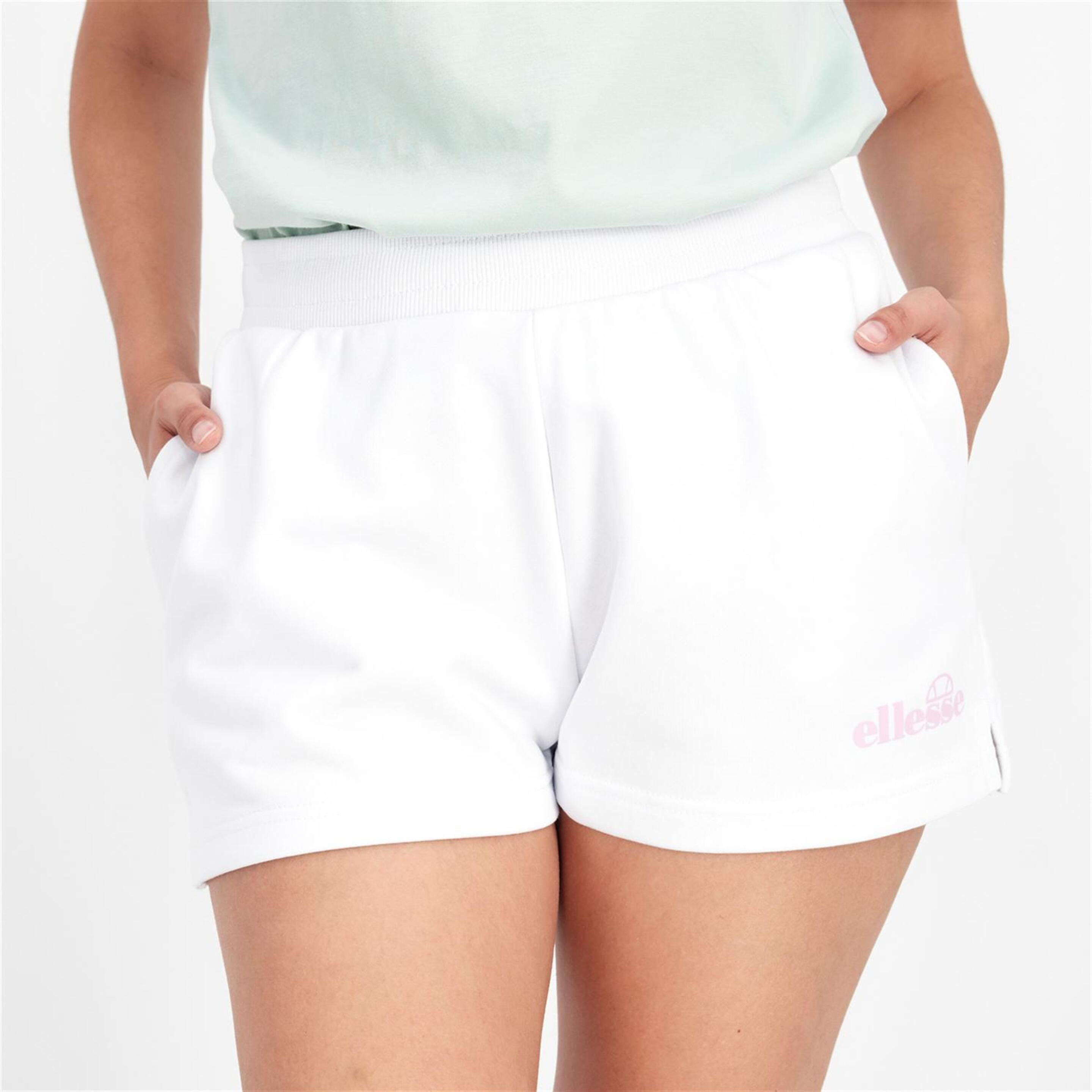 Ellesse Small Logo - Blanco - Pantalón Corto Mujer