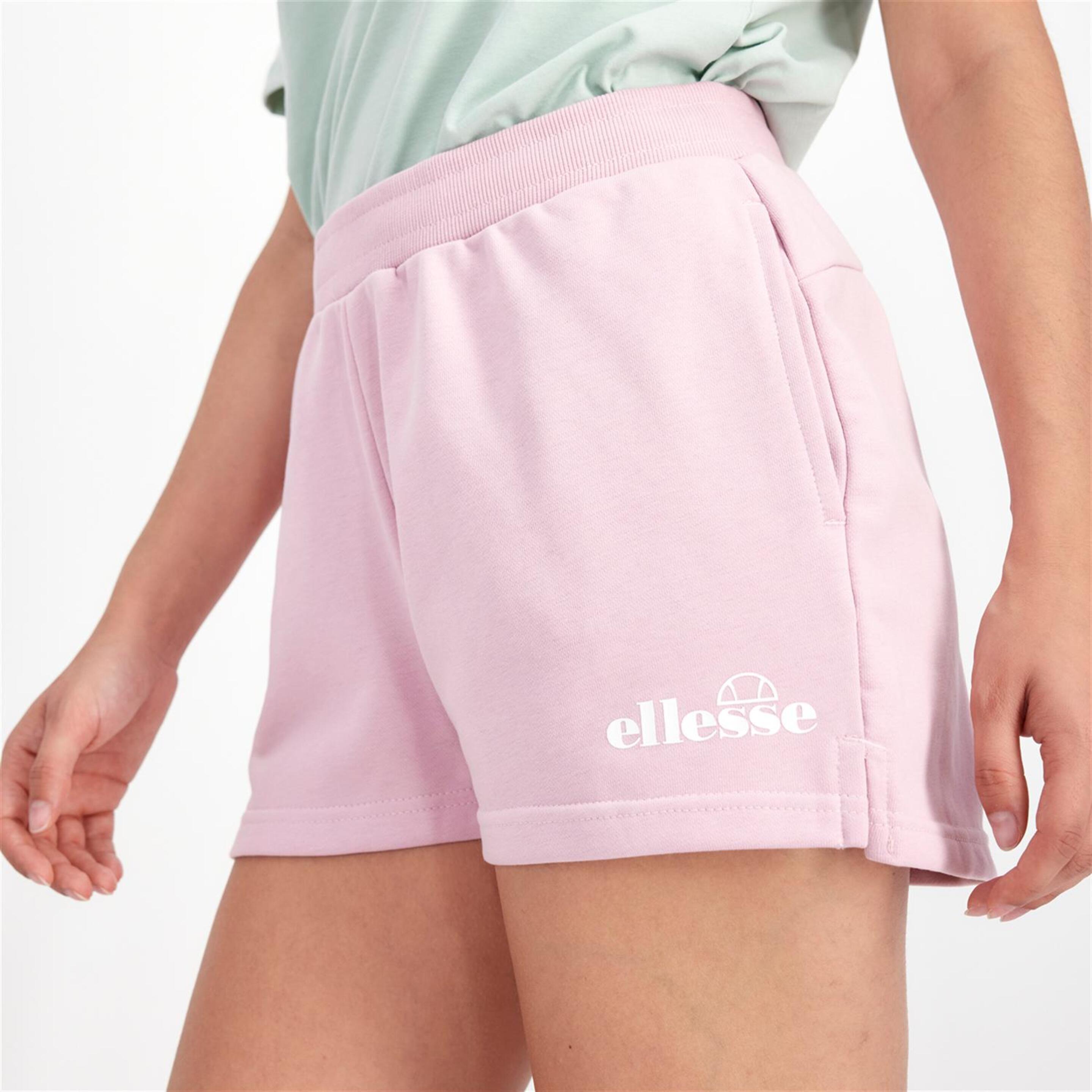 Ellesse Small Logo - rosa - Pantalón Corto Chándal Mujer