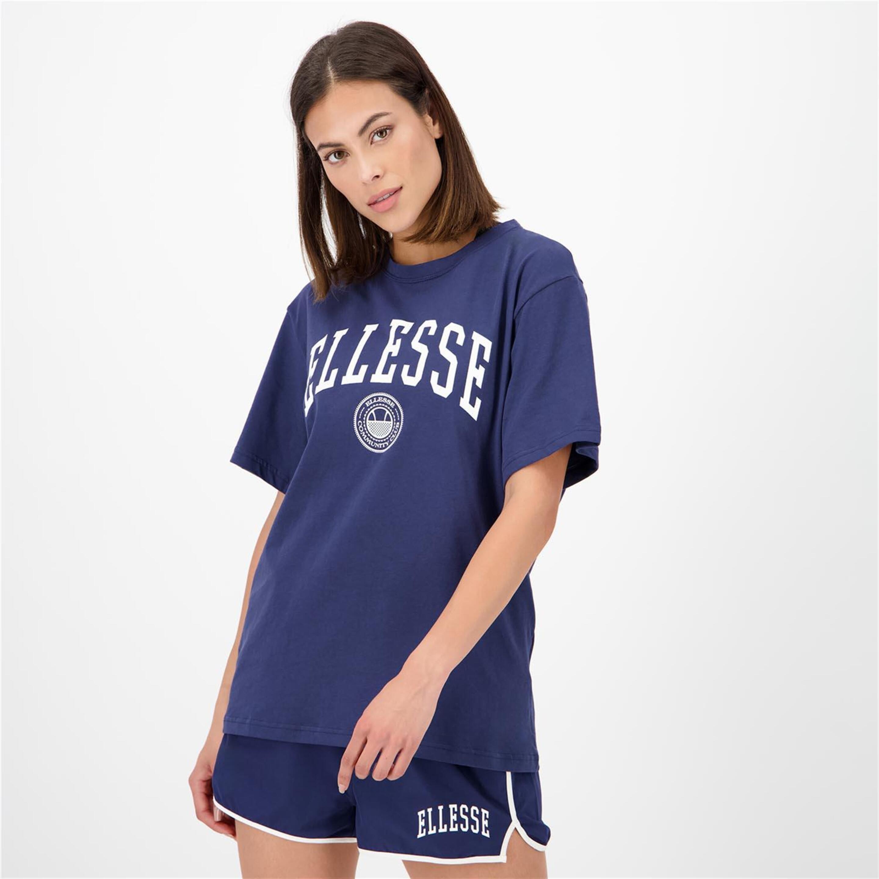 Ellesse Varsity Logo - azul - Camiseta Mujer