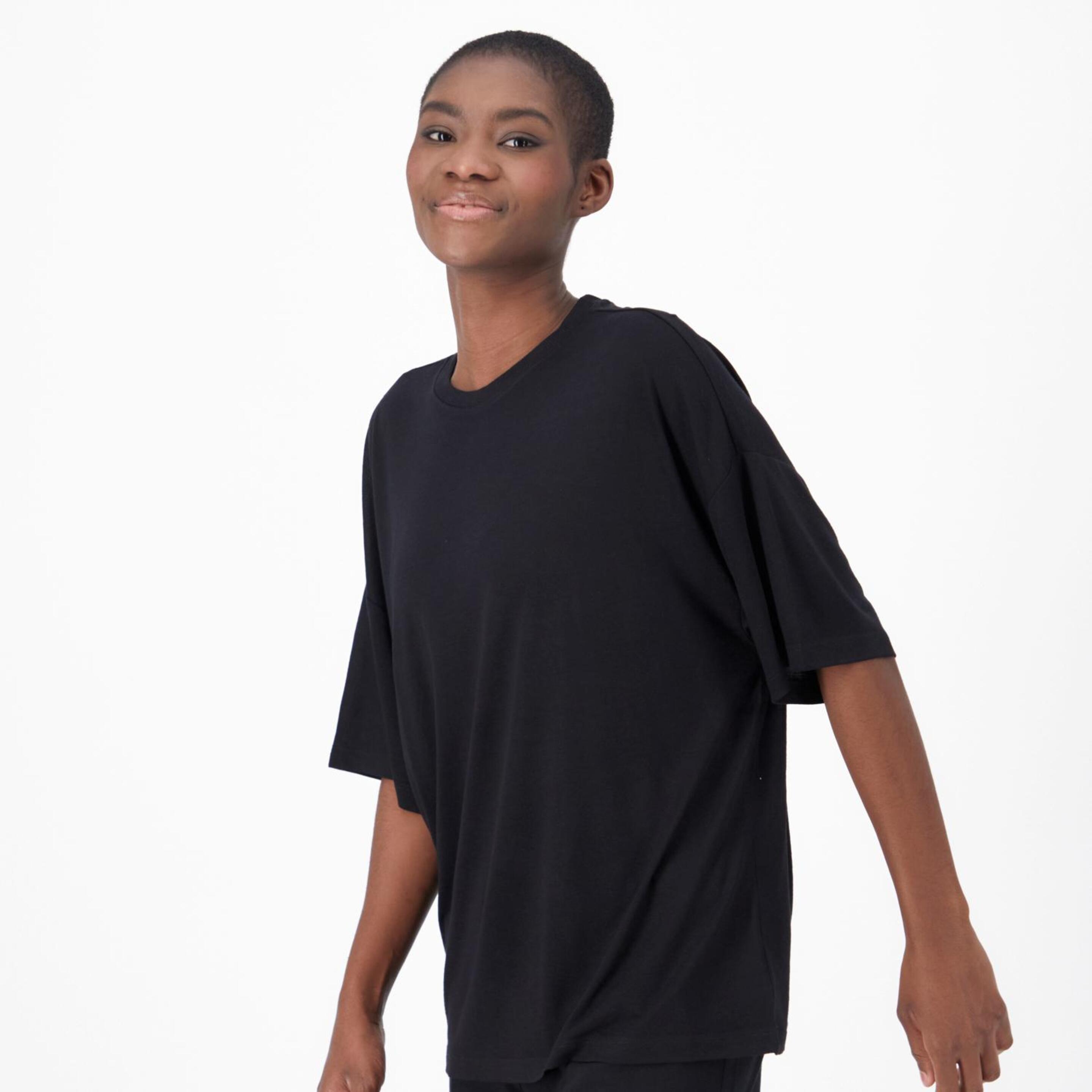 Up Basic - Negro - Camiseta Oversize Mujer