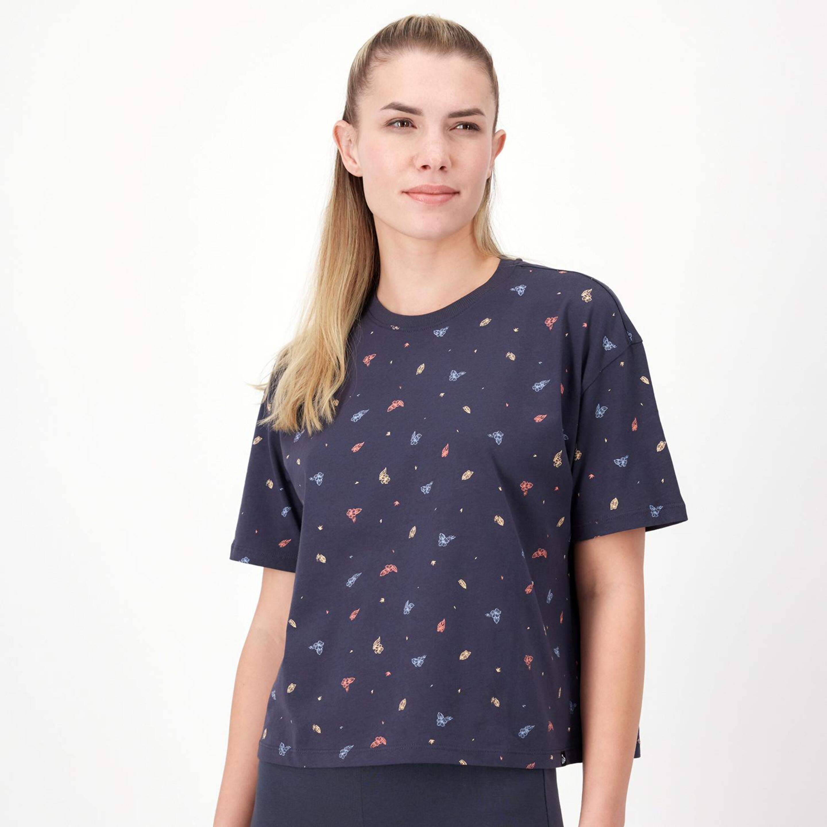 Up Stamps - gris - T-shirt Boxy Mulher
