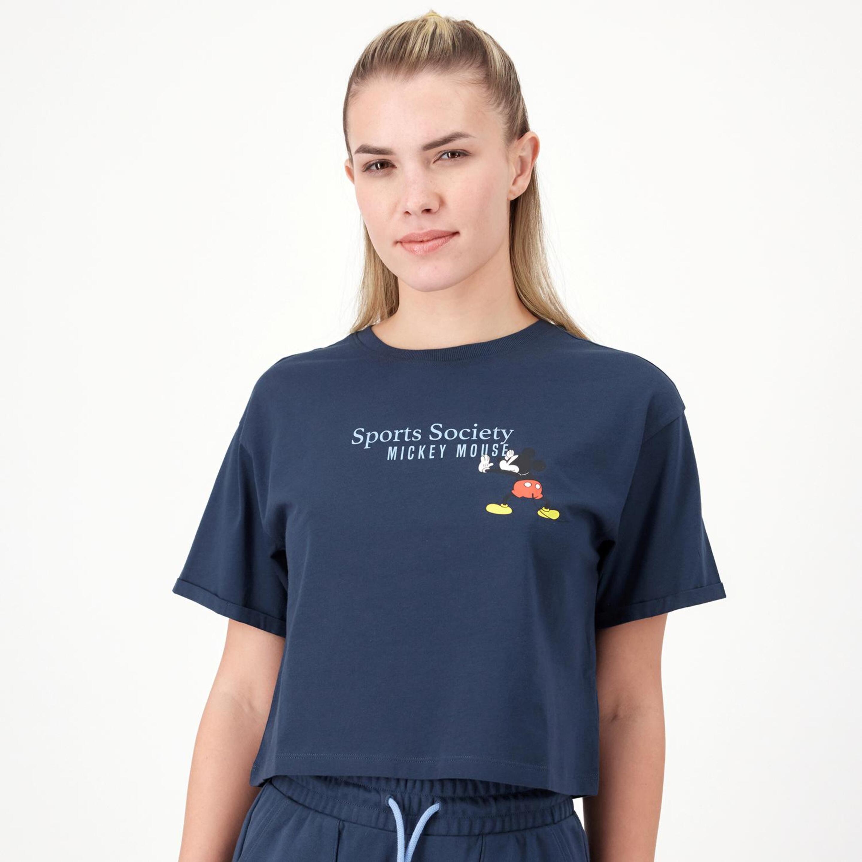 Camiseta Mickey - azul - Camiseta Mujer Disney