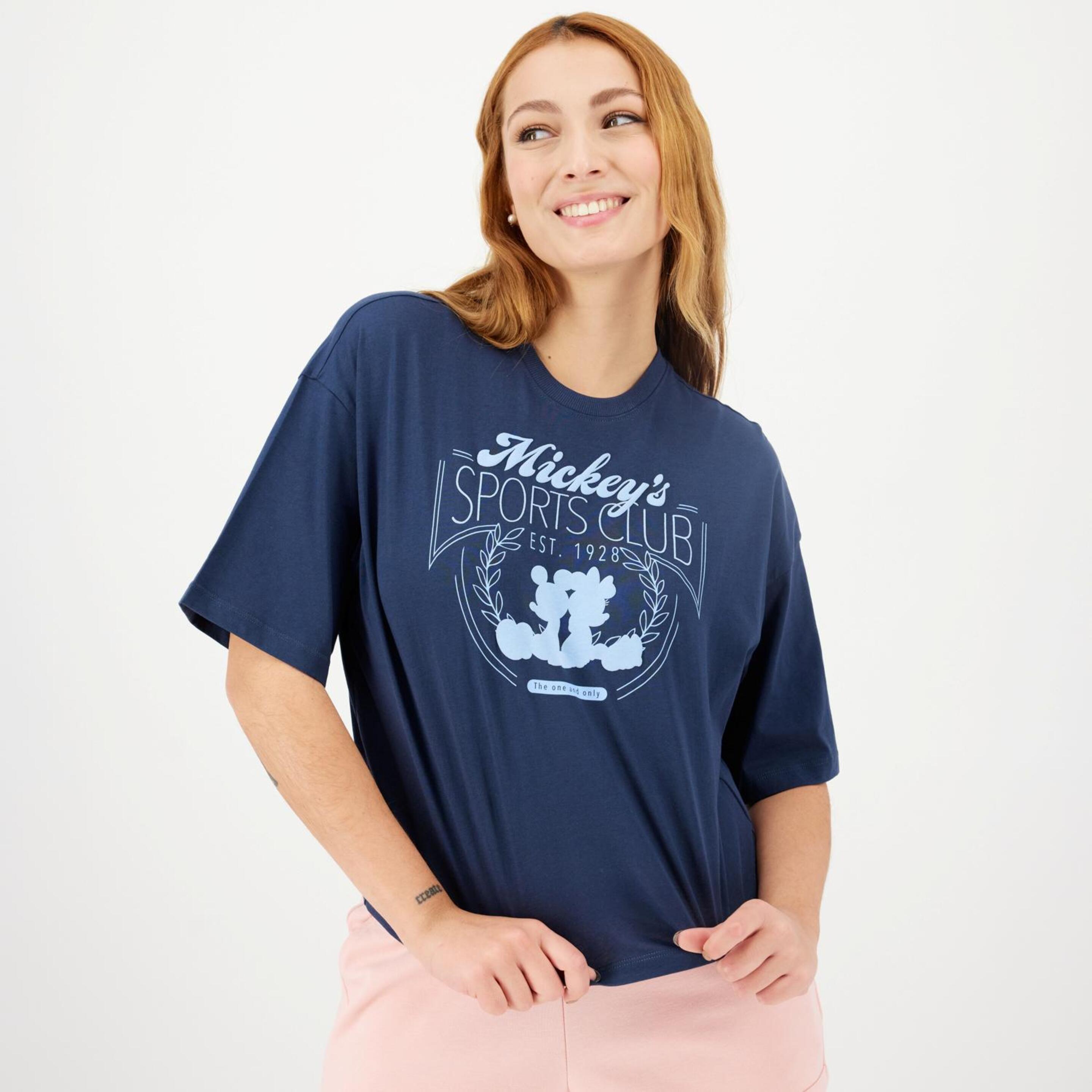 Camiseta Mickey - azul - Camiseta Mujer Disney
