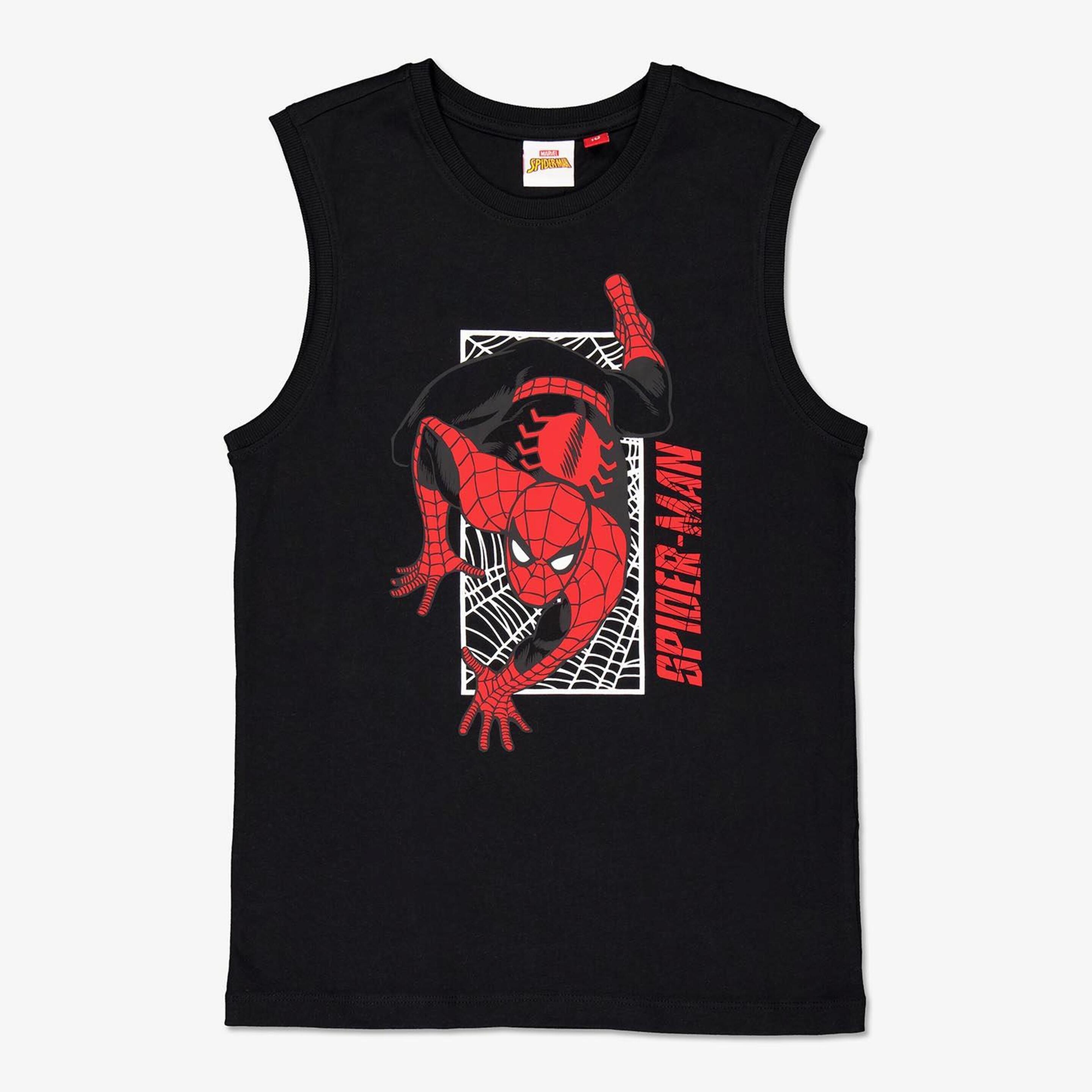 Camiseta Spiderman - negro - Camiseta Tirantes Niño Marvel