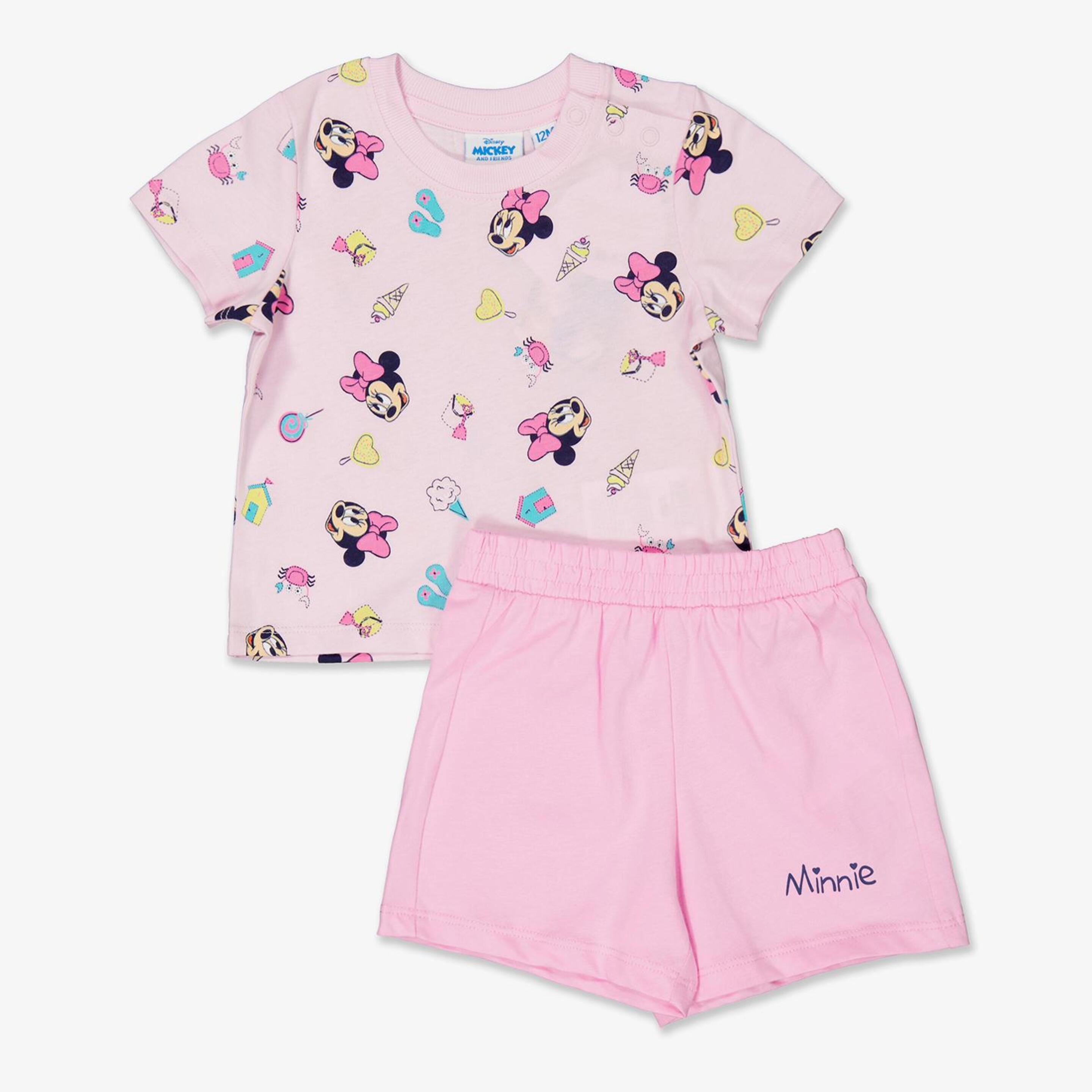 Conjunto Minnie - rosa - Conjunto Bebé Disney