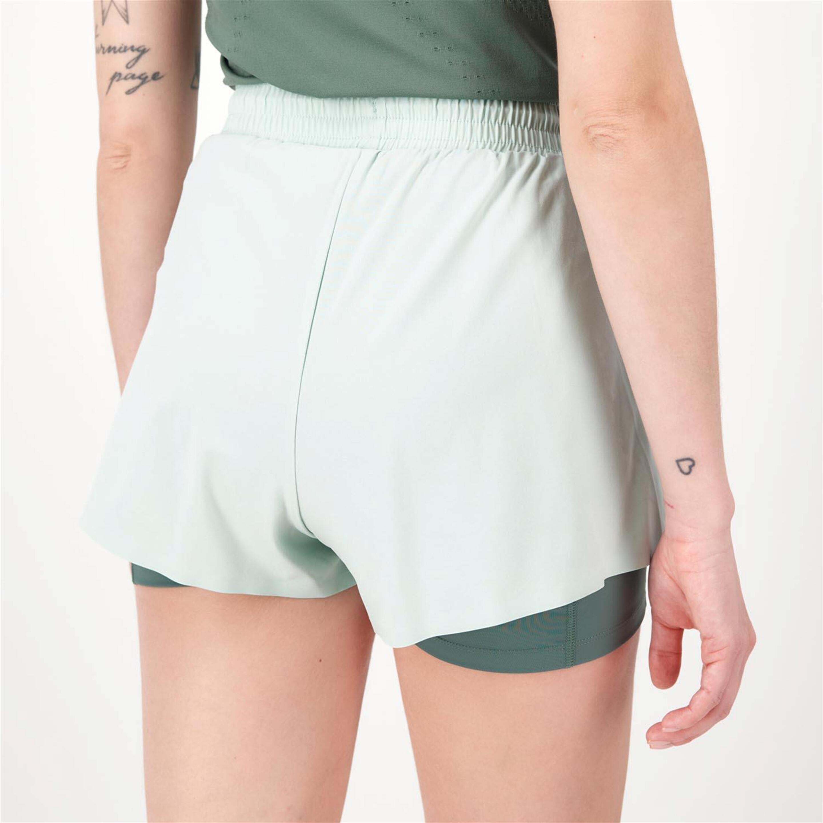 Pantalón Corto Fila - Verde - Pantalón Corto + Malla Mujer