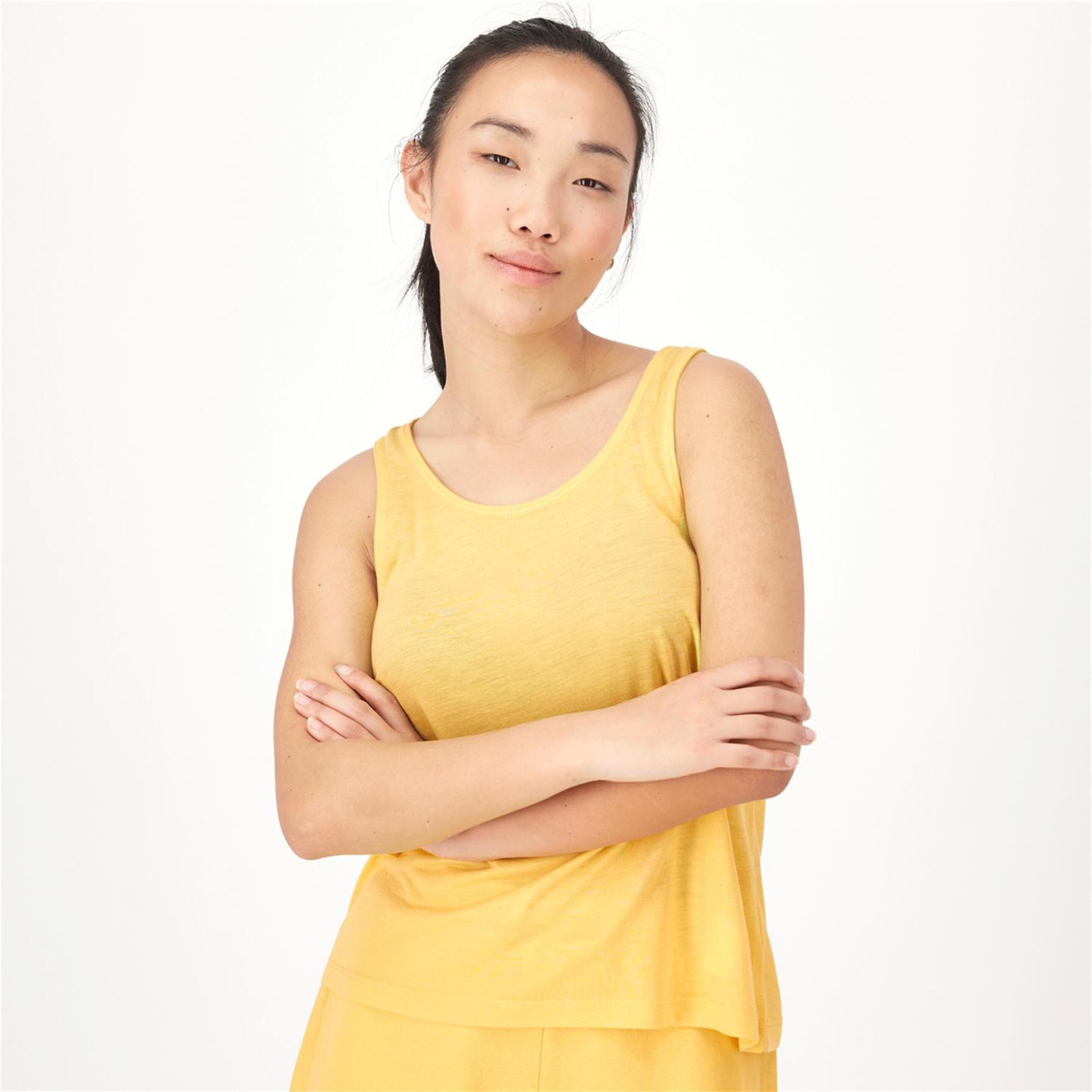 Camiseta Up - amarillo - Camiseta Tirantes Mujer