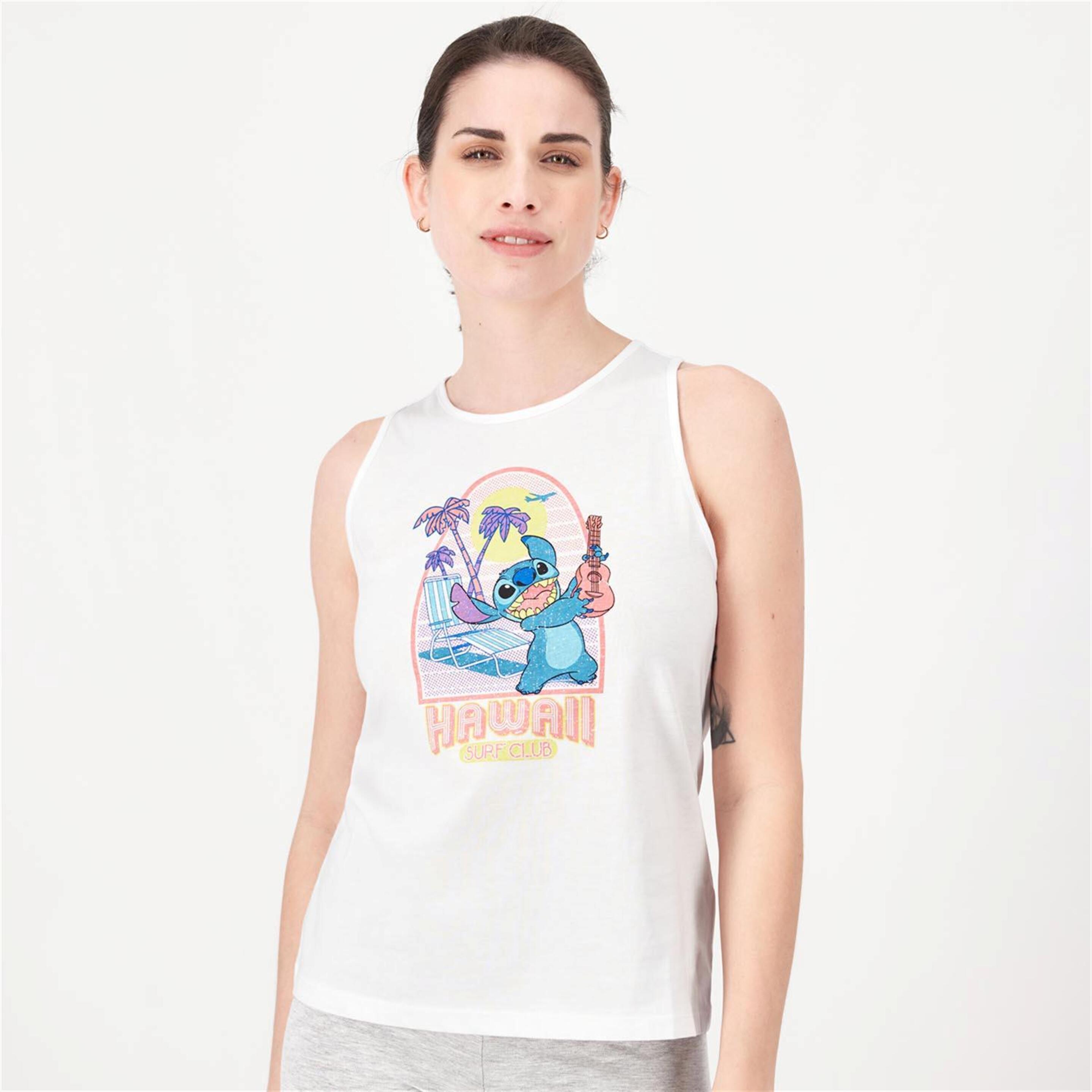 Camiseta Stitch - blanco - Camiseta Tirantes Mujer