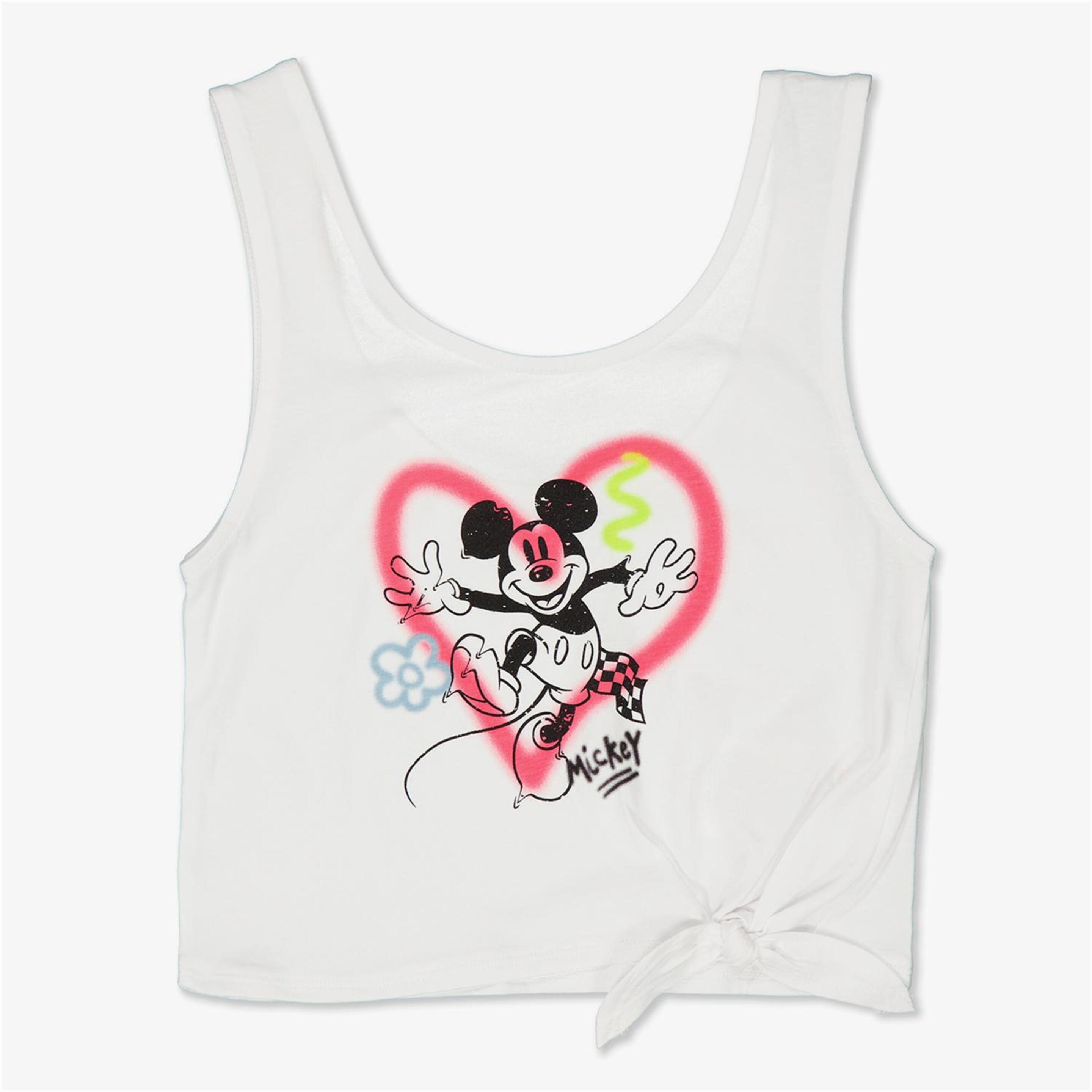 Camiseta Mickey - blanco - Camiseta Tirantes Niña Disney
