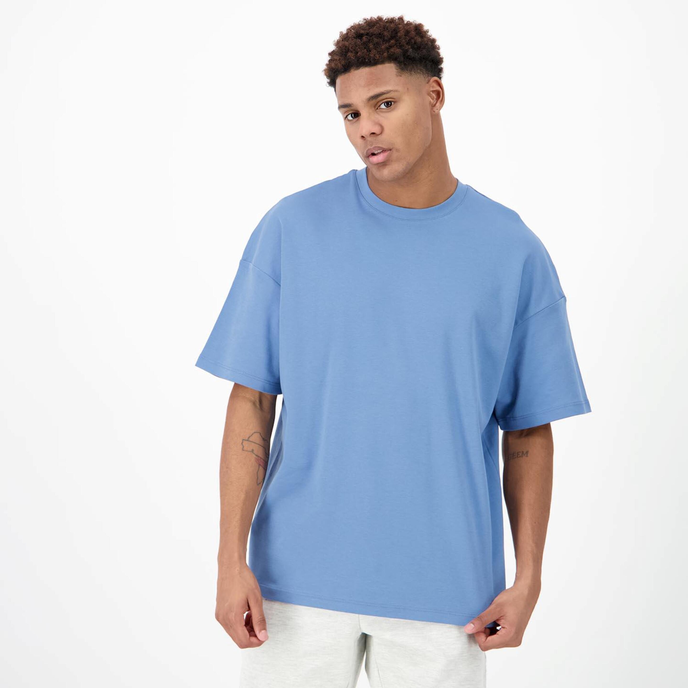 Doone Confort Relax - azul - T-shirt Oversize Homem