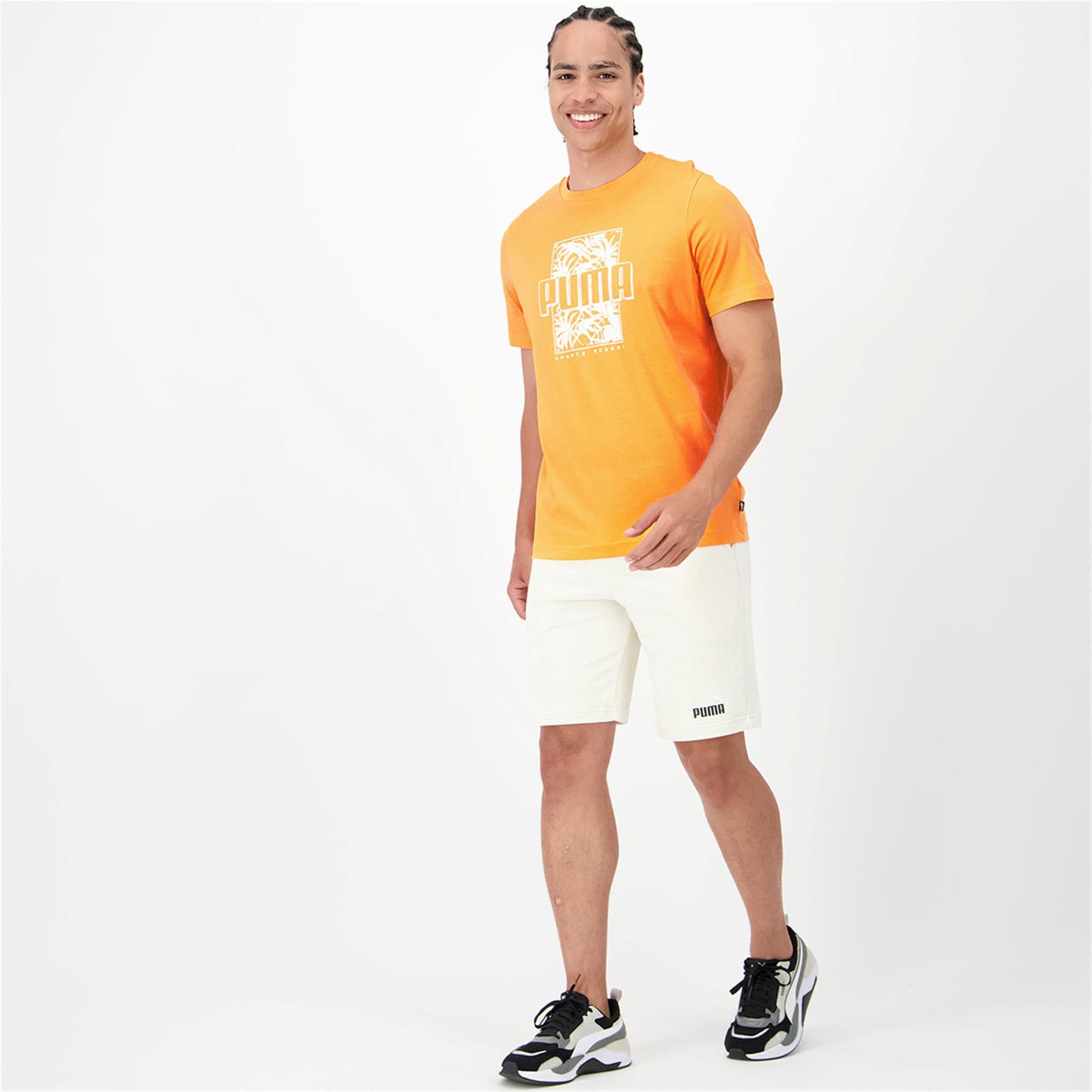 Puma Palm - Naranja - Camiseta Hombre