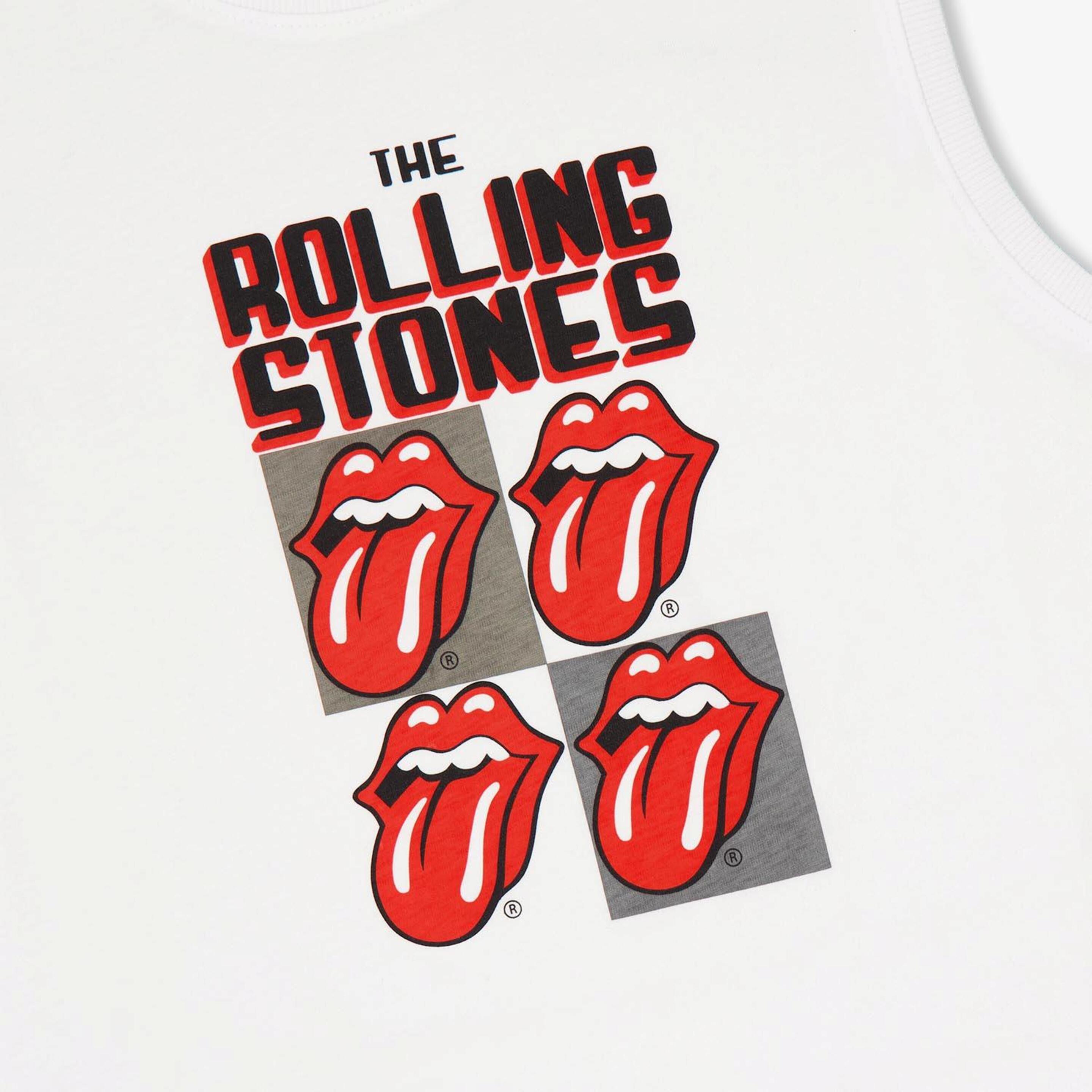 Camiseta Rolling Stones - Blanco - Camiseta Niño