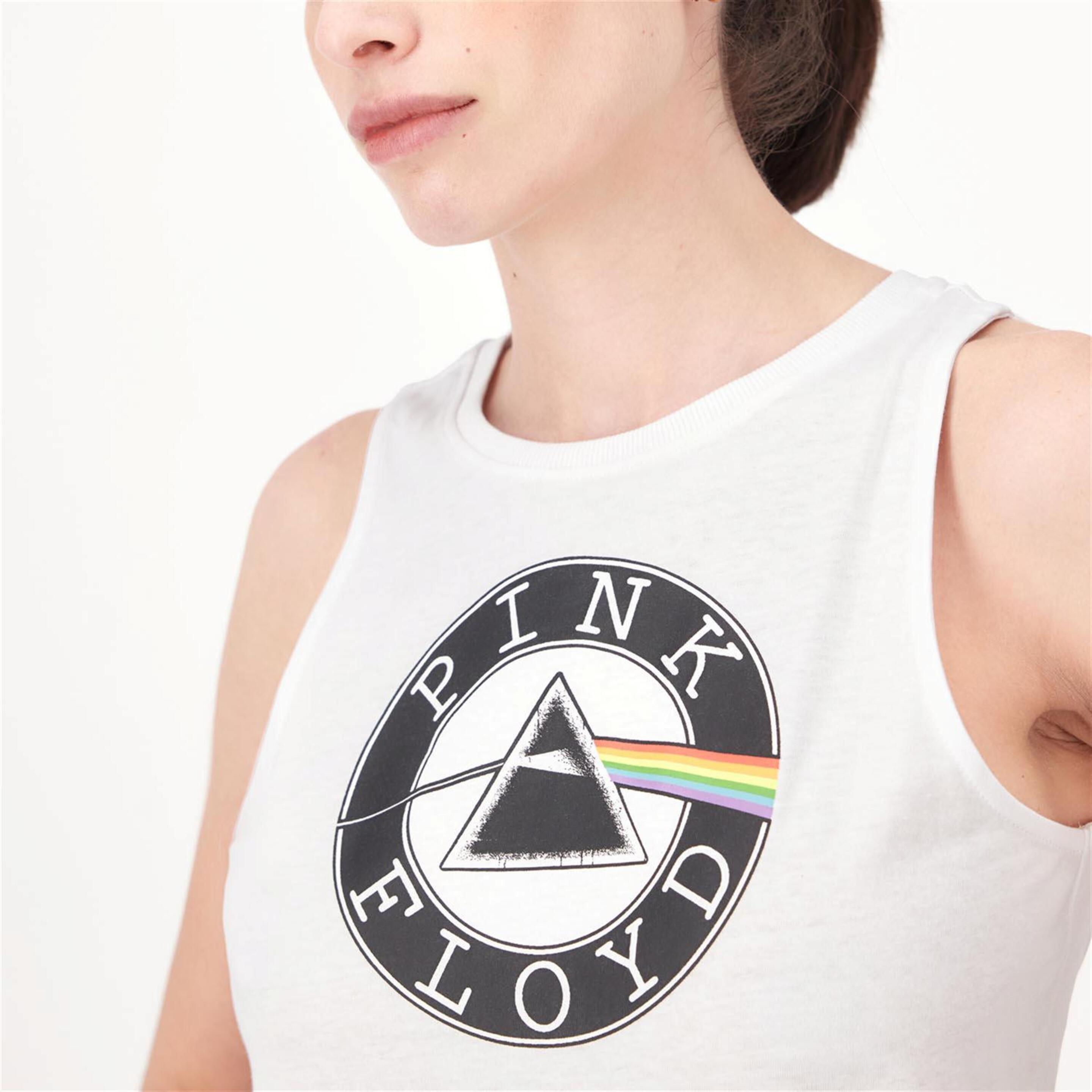 Camiseta Pink Floyd - Blanco - Camiseta Tirantes Mujer